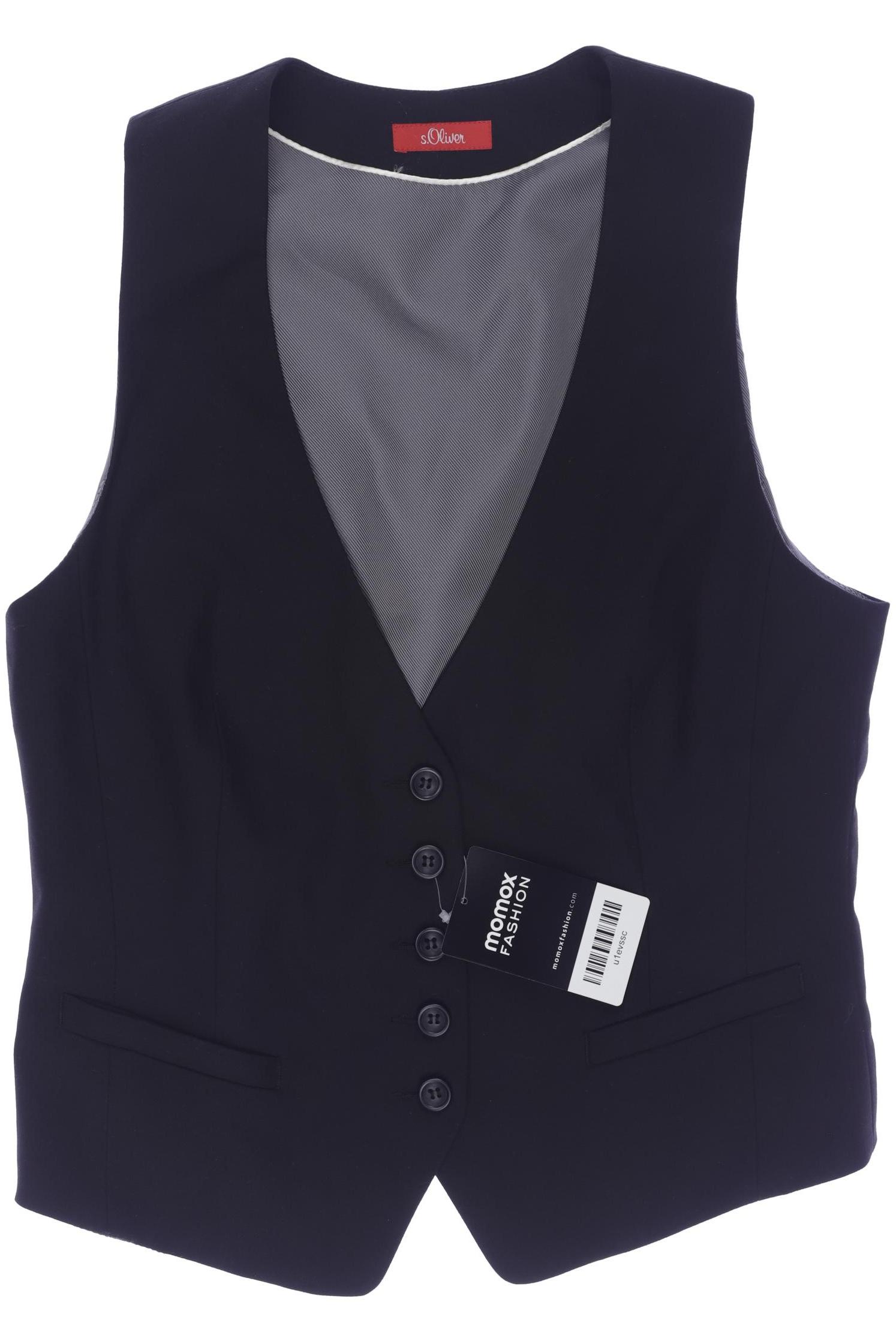 

s.Oliver Damen Weste, schwarz, Gr. 36