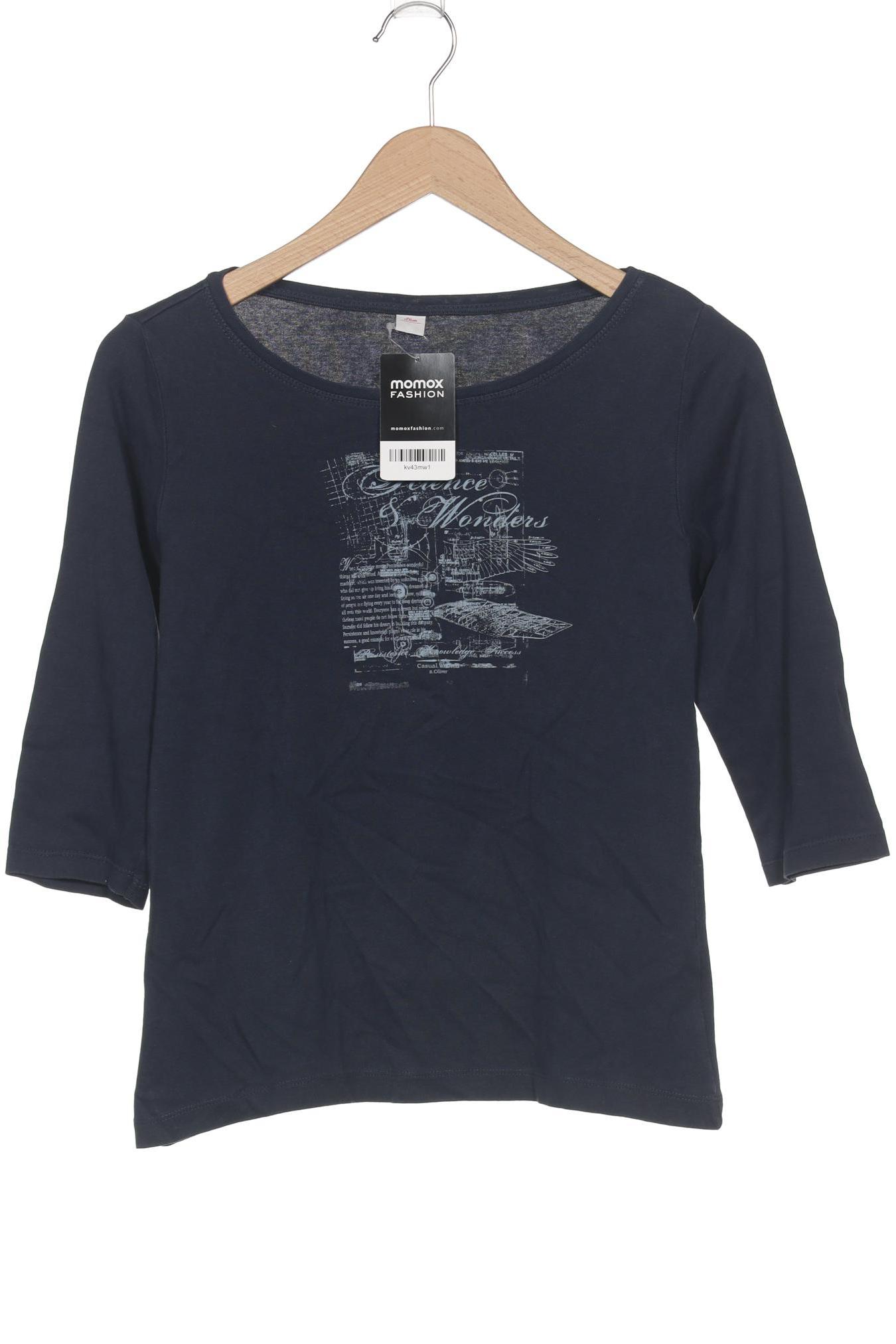 

s.Oliver Damen Langarmshirt, marineblau, Gr. 40