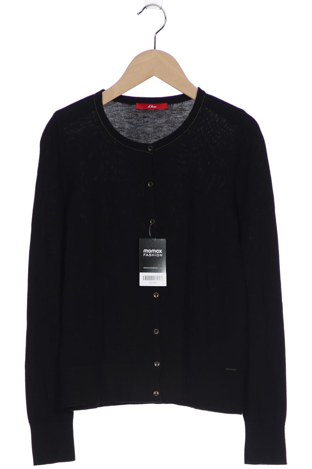 

s.Oliver Damen Strickjacke, schwarz