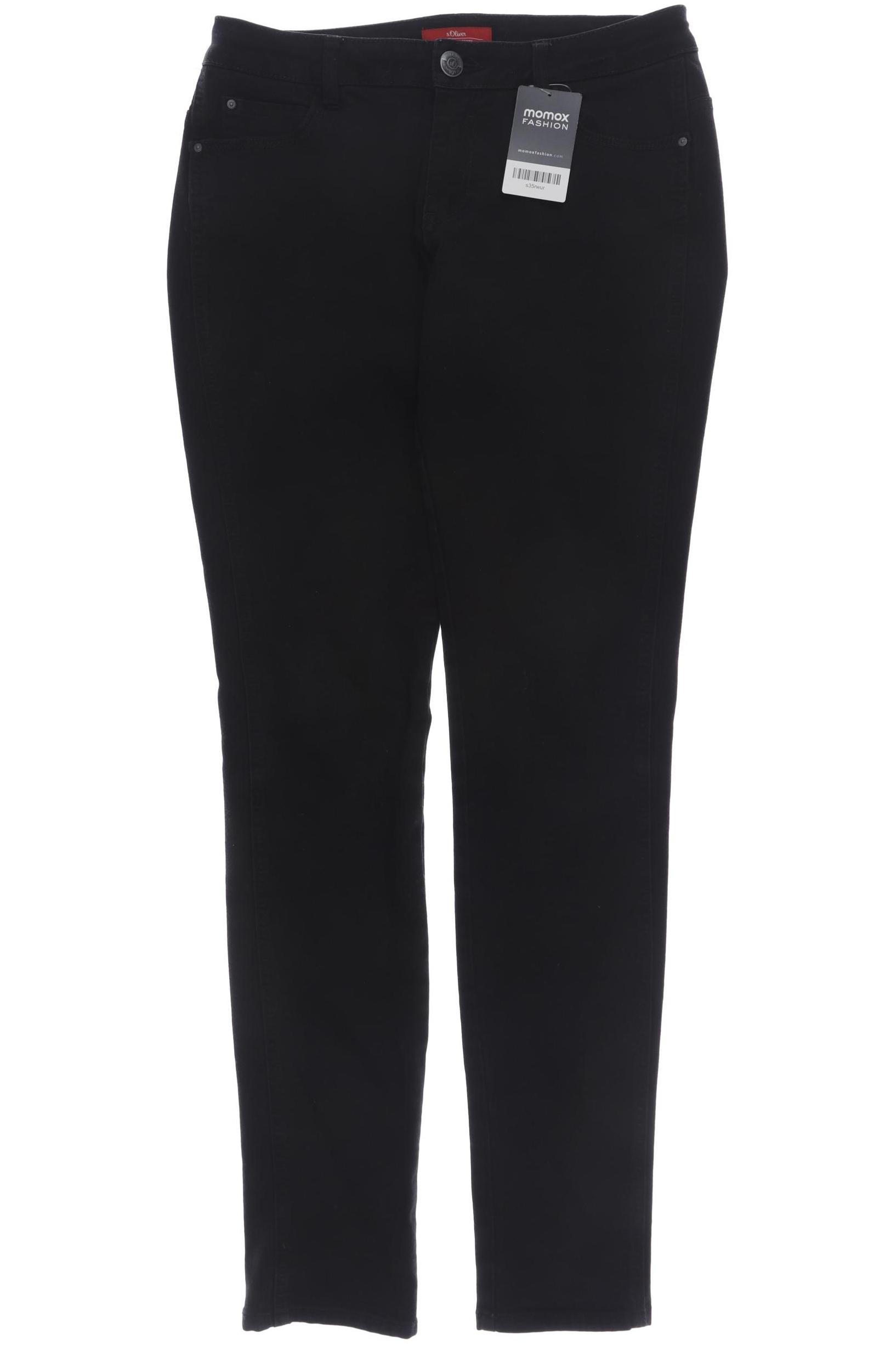 

s.Oliver Damen Jeans, schwarz