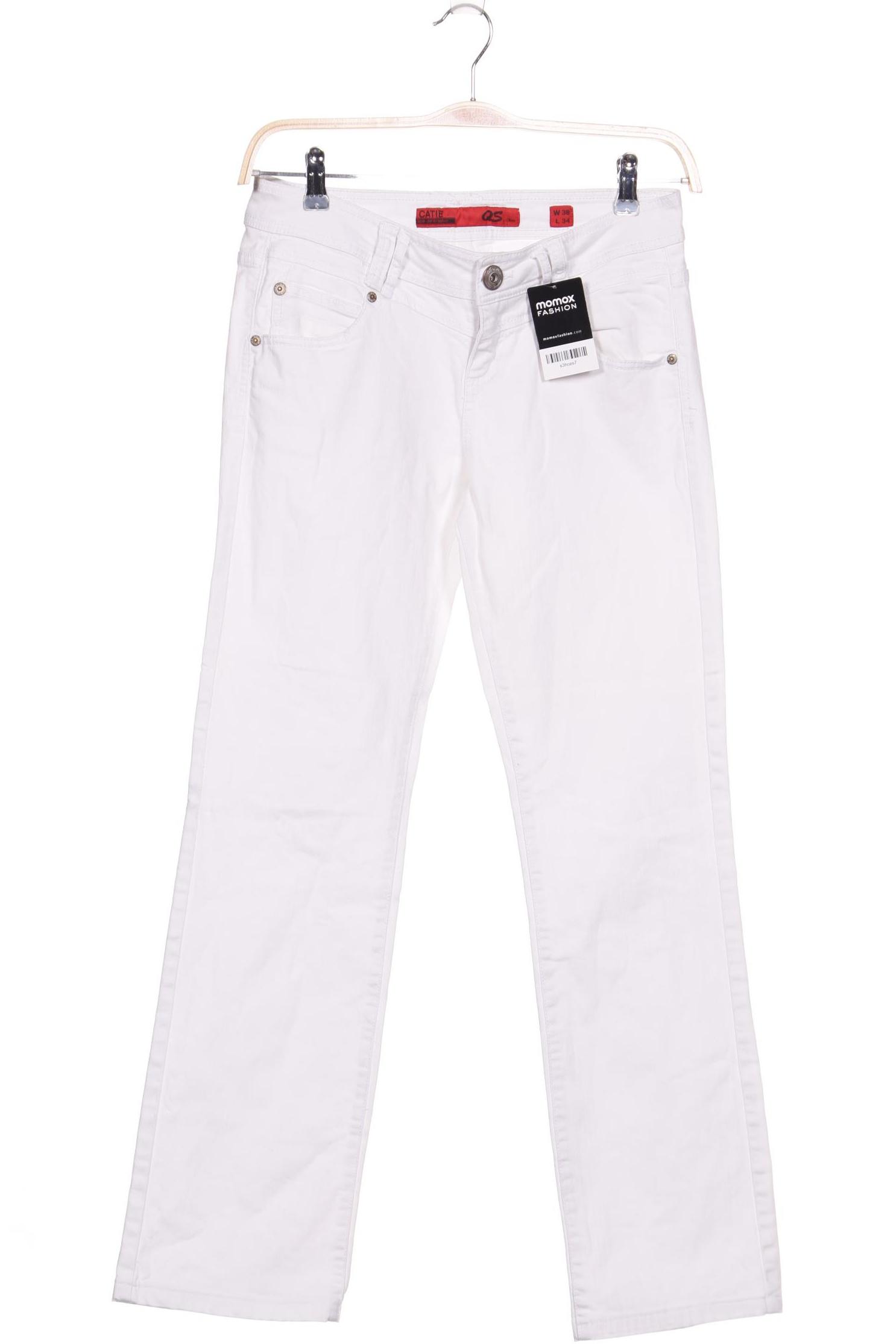 

s.Oliver Damen Jeans, weiß