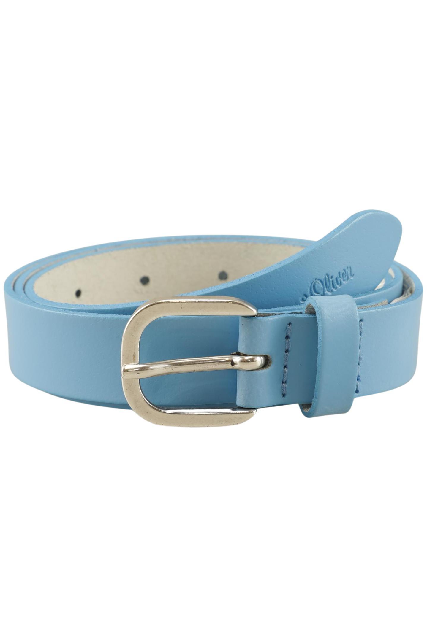 

s.Oliver Damen Gürtel, blau, Gr. 90
