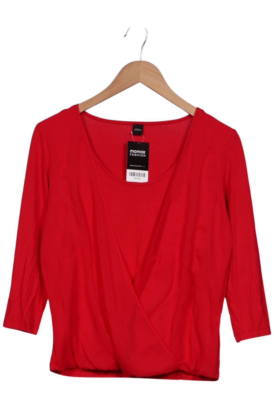 

s.Oliver Damen Langarmshirt, rot, Gr. 34