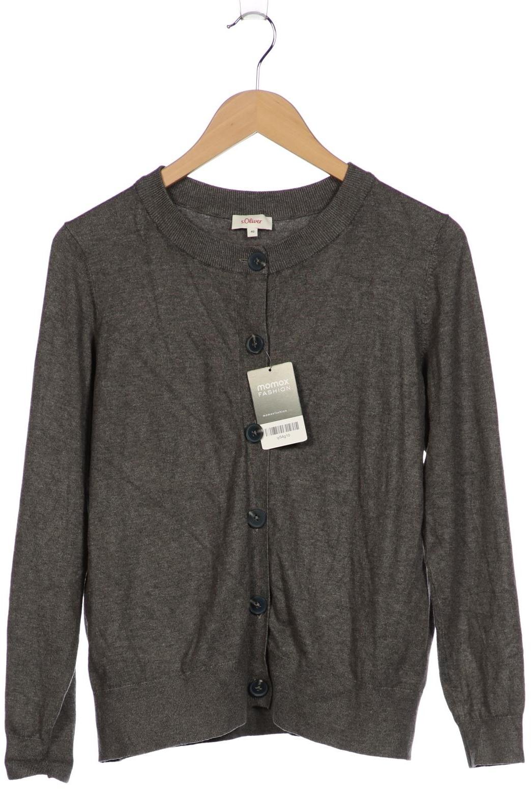

s.Oliver Damen Strickjacke, grau, Gr. 40