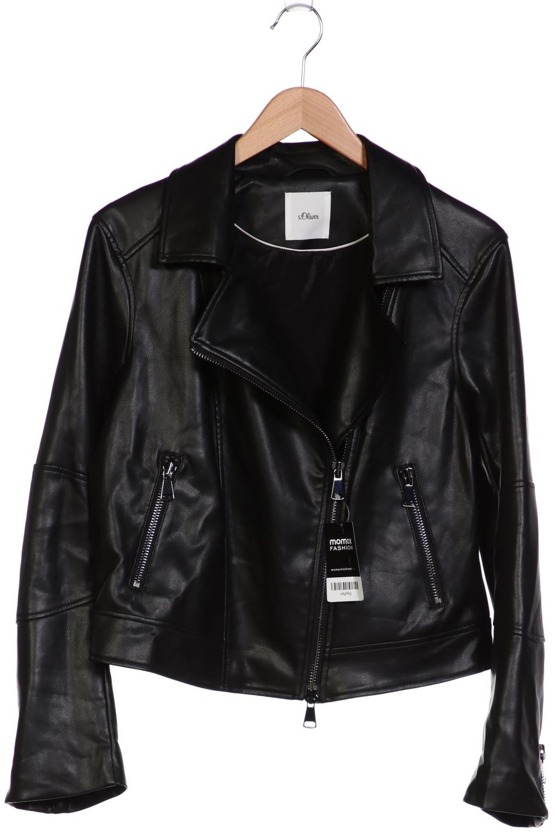 

s.Oliver Damen Jacke, schwarz, Gr. 42