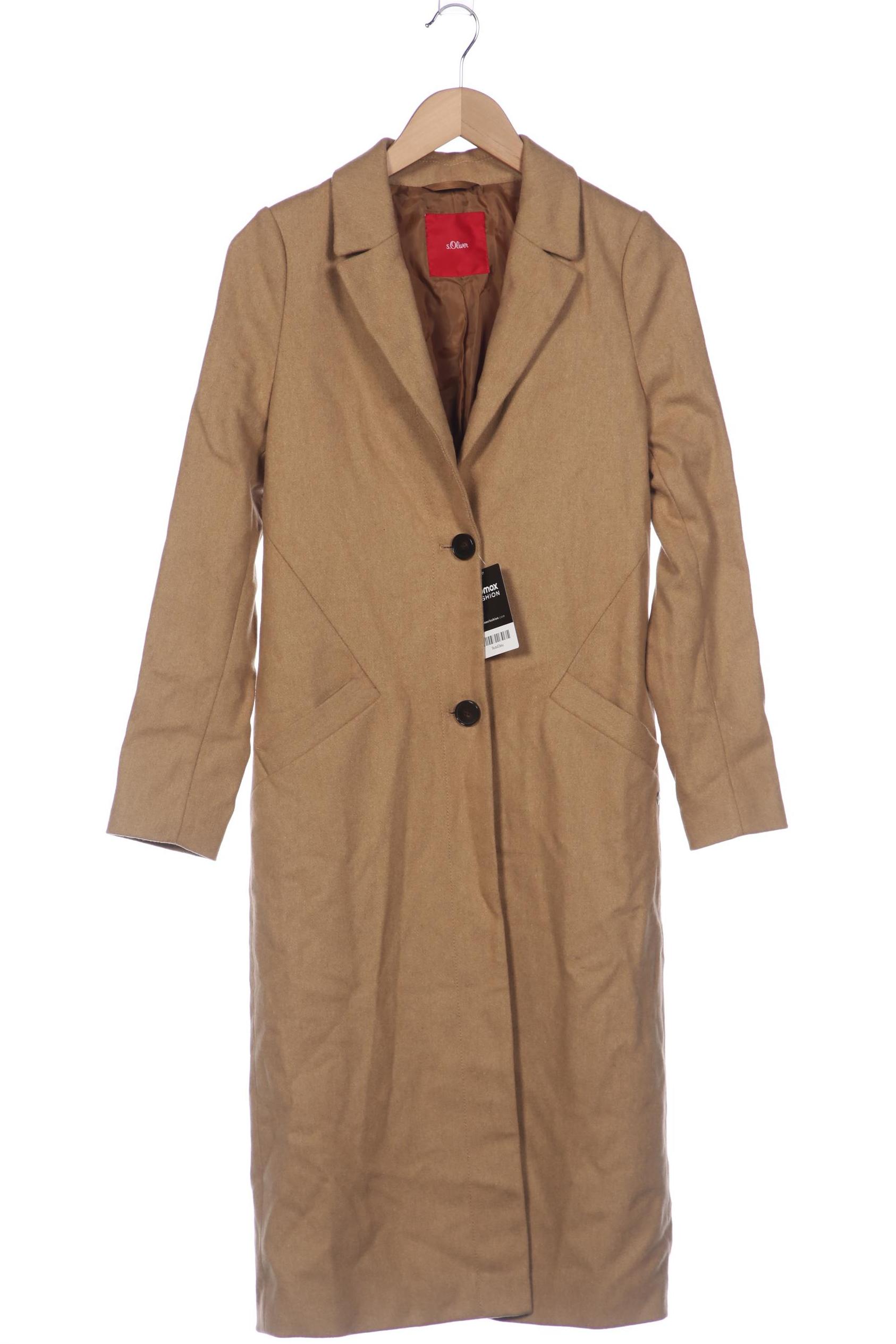 

s.Oliver Damen Mantel, beige, Gr. 34