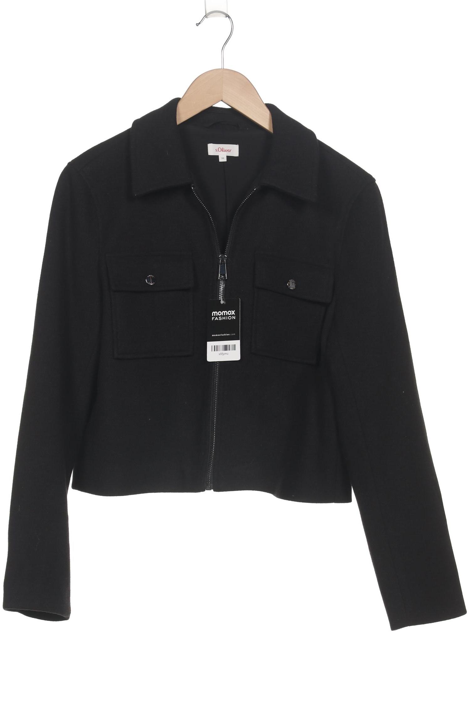 

s.Oliver Damen Jacke, schwarz, Gr. 38