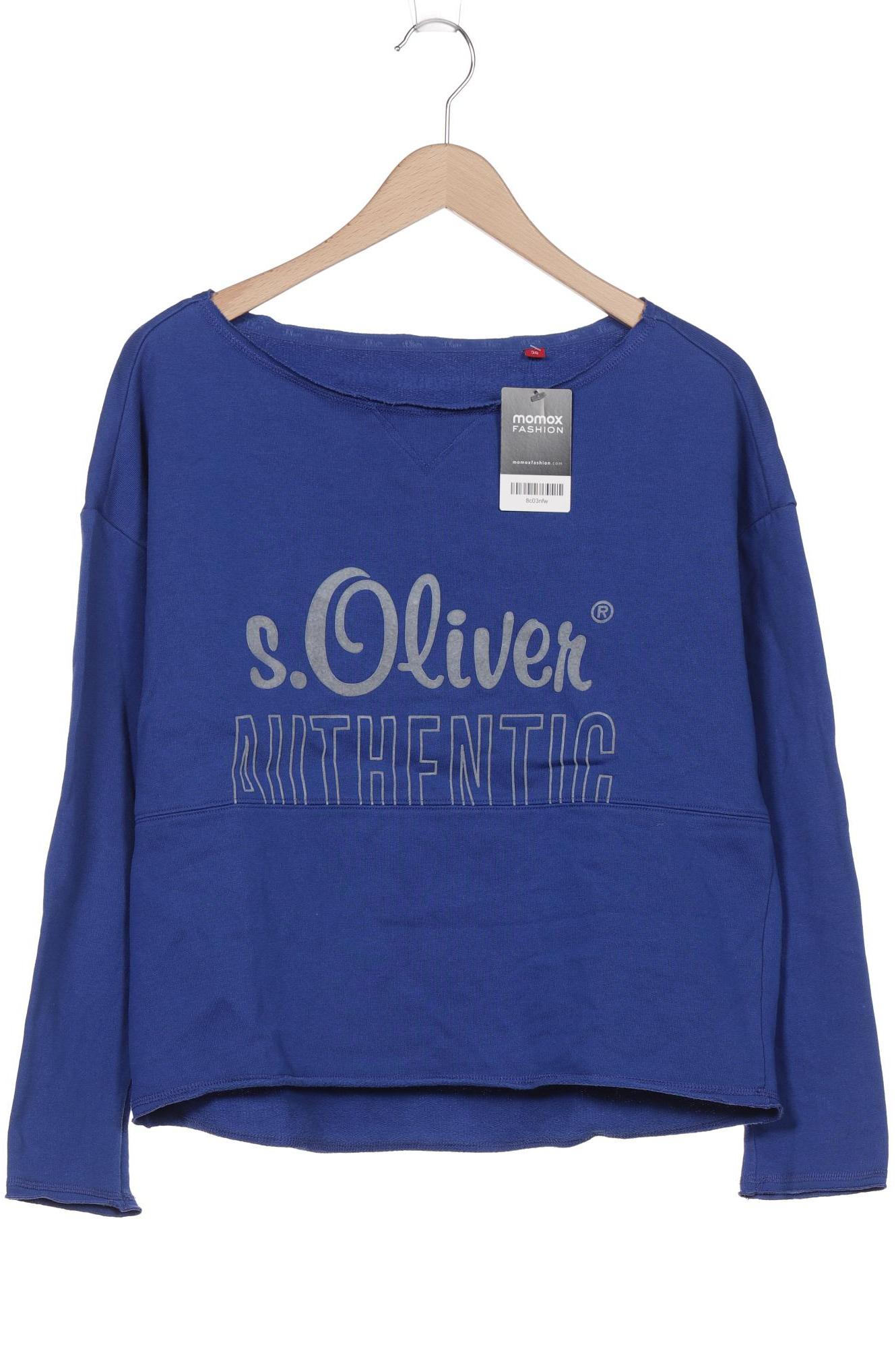 

s.Oliver Damen Sweatshirt, blau, Gr. 38