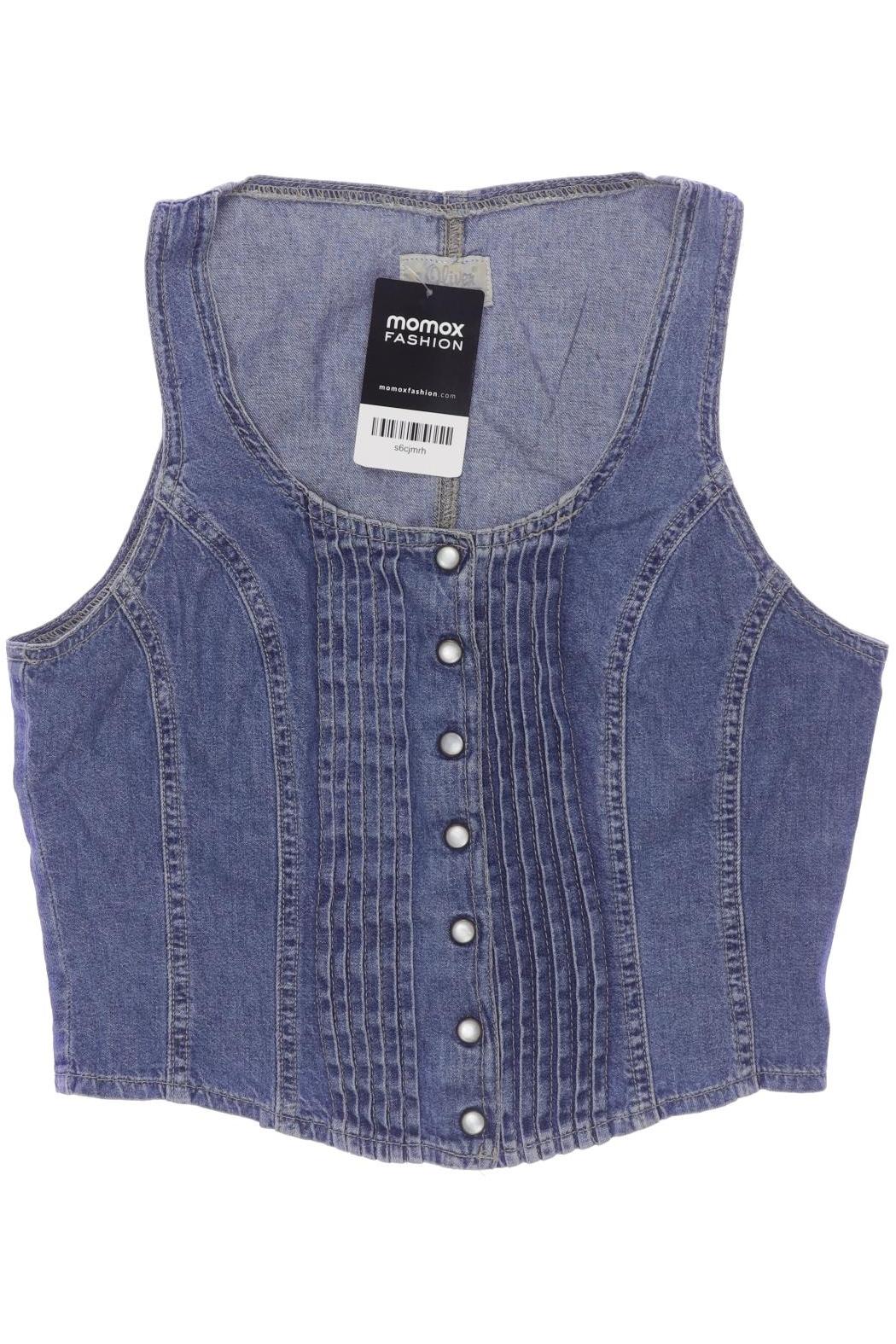 

s.Oliver Damen Weste, blau, Gr. 38