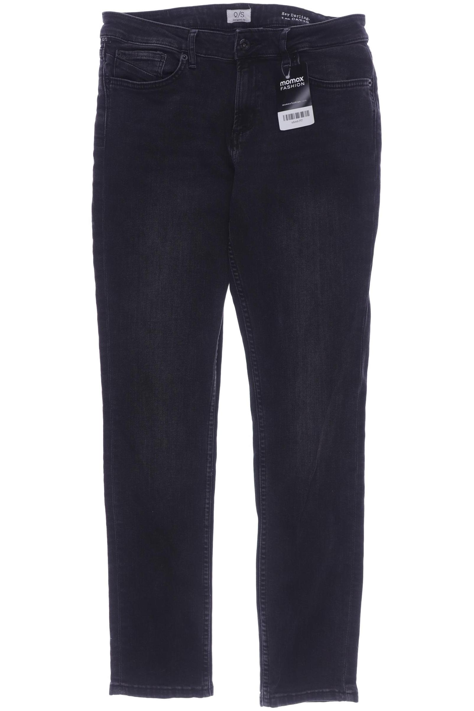 

s.Oliver Damen Jeans, schwarz