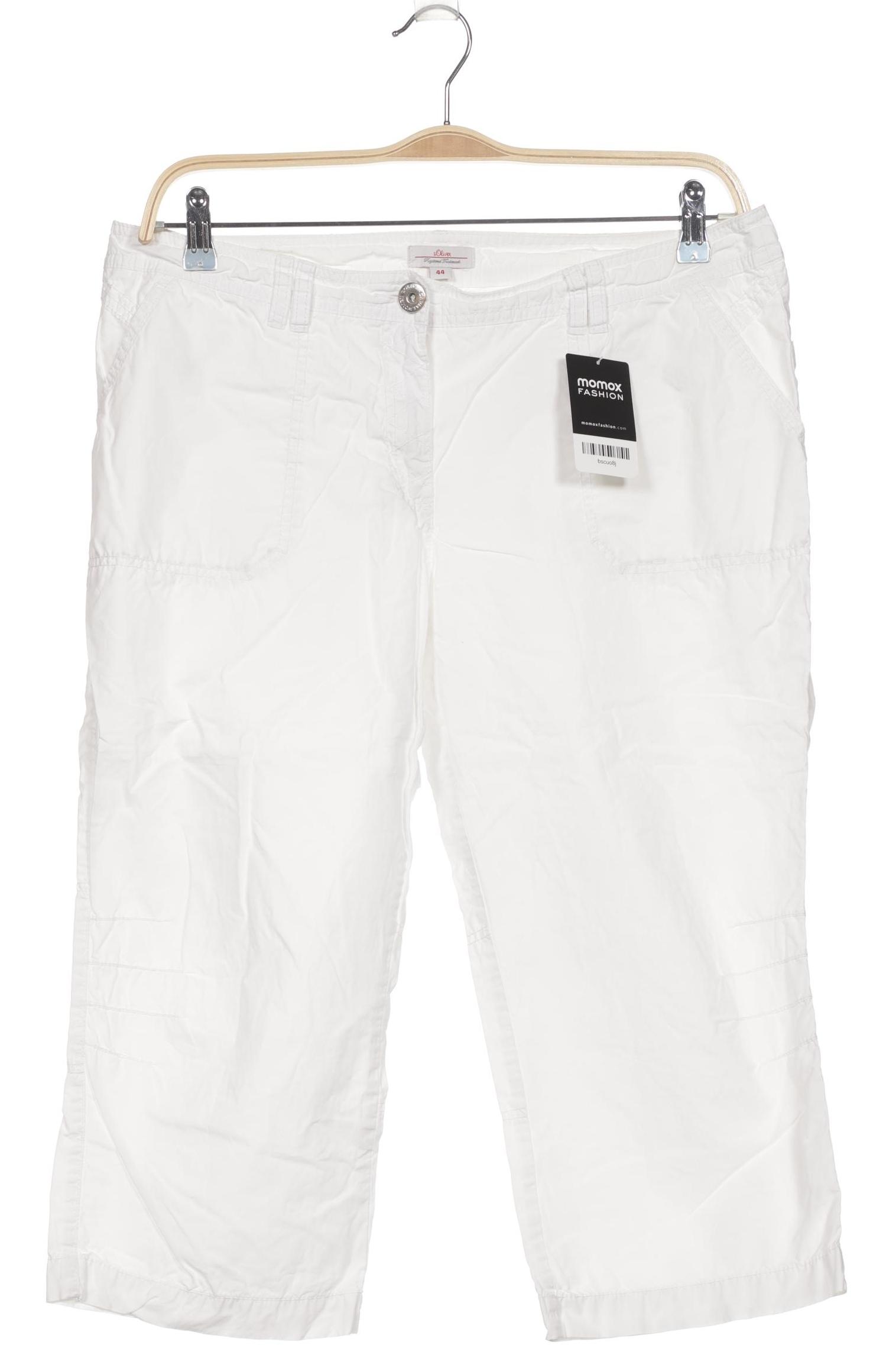 

s.Oliver Damen Stoffhose, weiß, Gr. 44