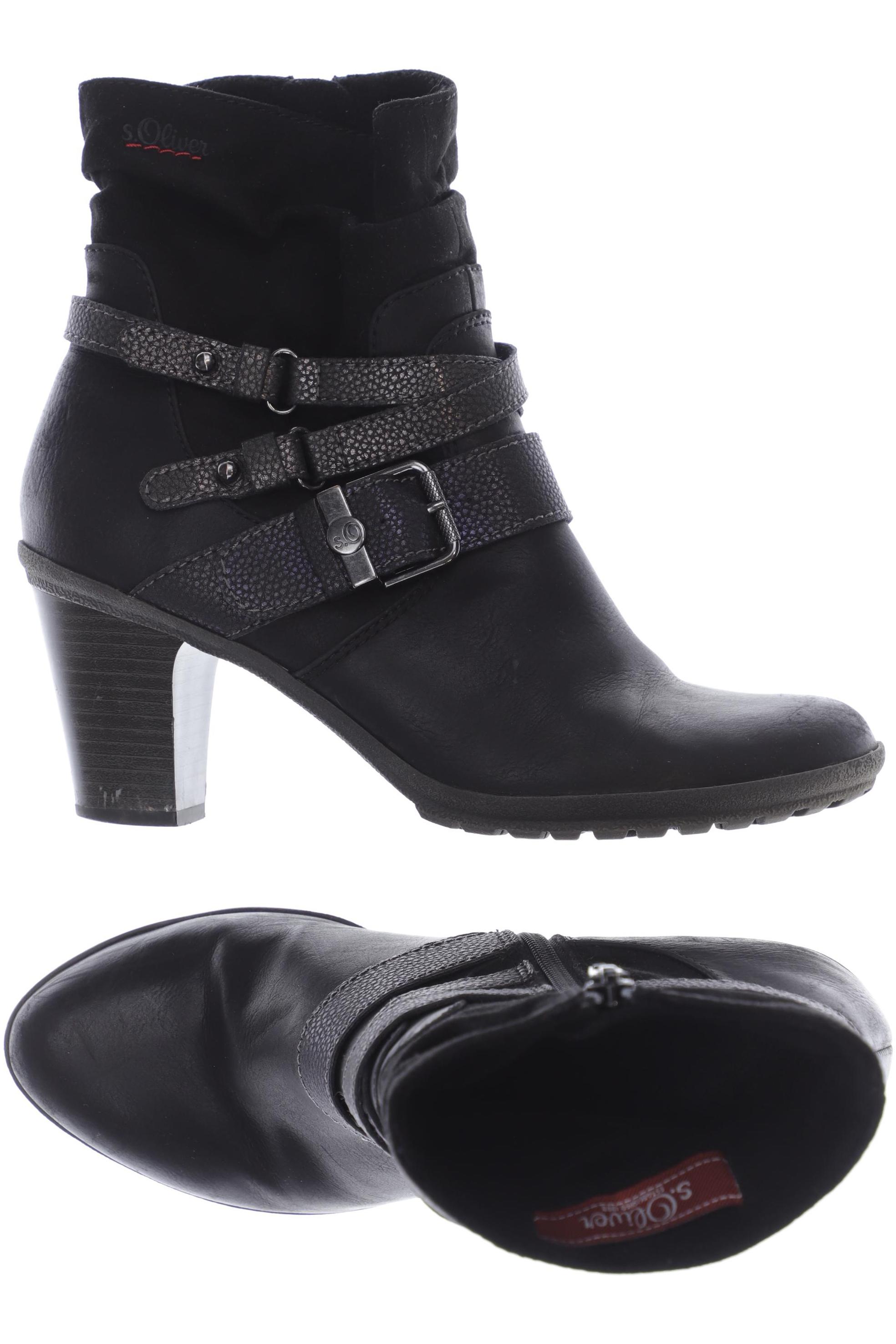 

s.Oliver Damen Stiefelette, schwarz, Gr. 38