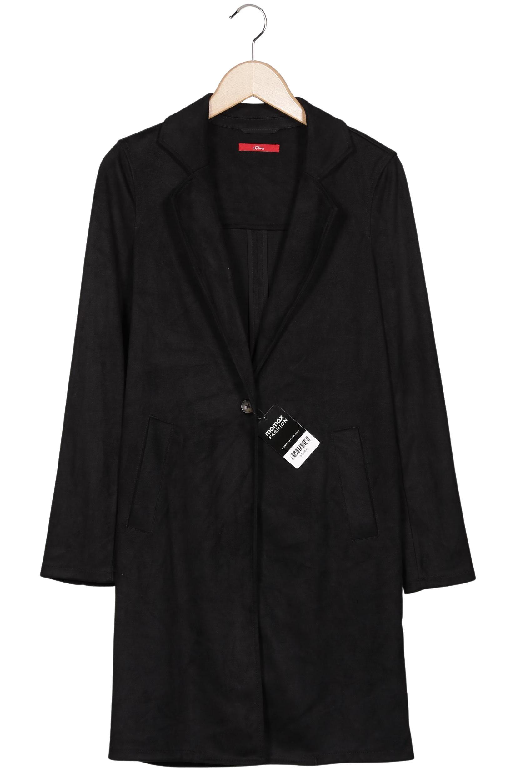 

s.Oliver Damen Mantel, schwarz, Gr. 36