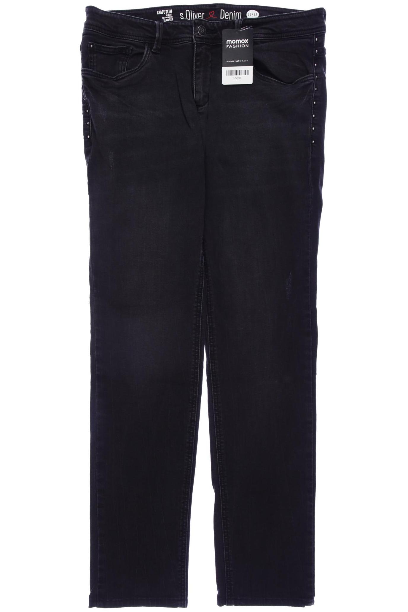 

s.Oliver Damen Jeans, schwarz