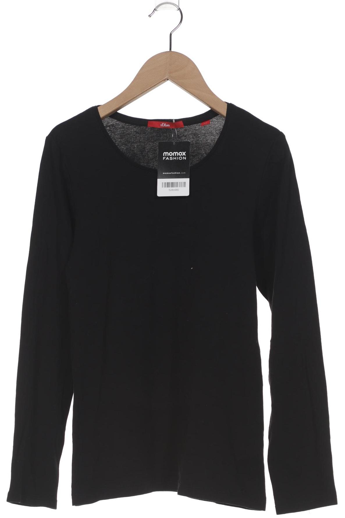 

s.Oliver Damen Langarmshirt, schwarz, Gr. 38