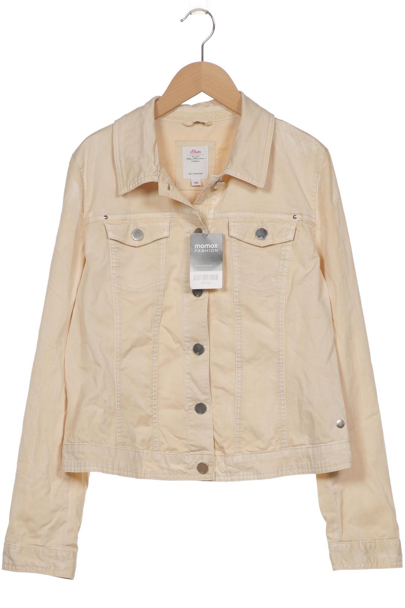 

s.Oliver Damen Jacke, cremeweiß