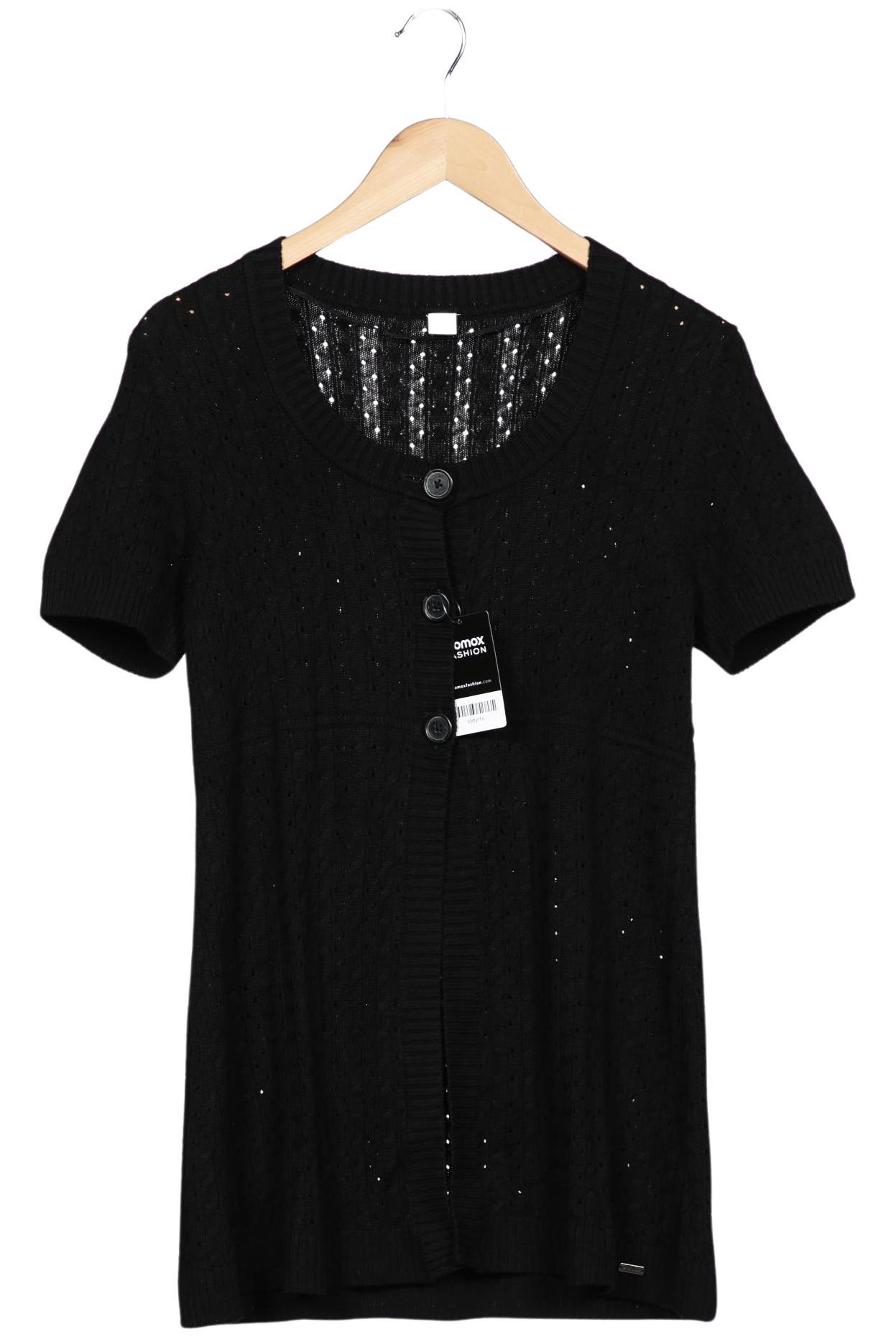 

s.Oliver Damen Strickjacke, schwarz, Gr. 46