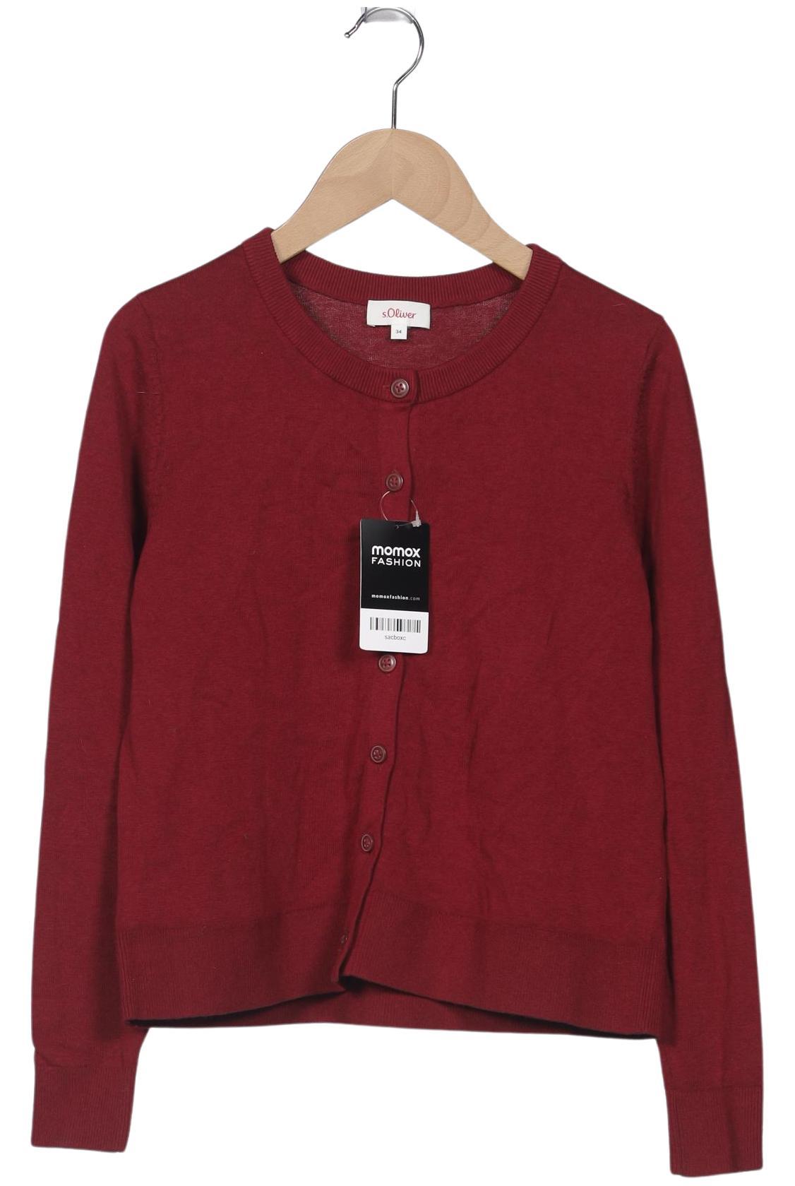 

s.Oliver Damen Strickjacke, bordeaux, Gr. 34