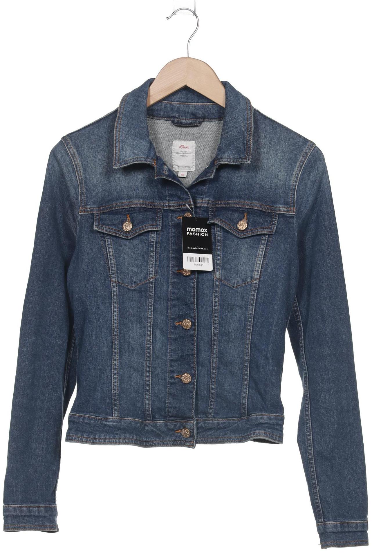 

s.Oliver Damen Jacke, blau, Gr. 36