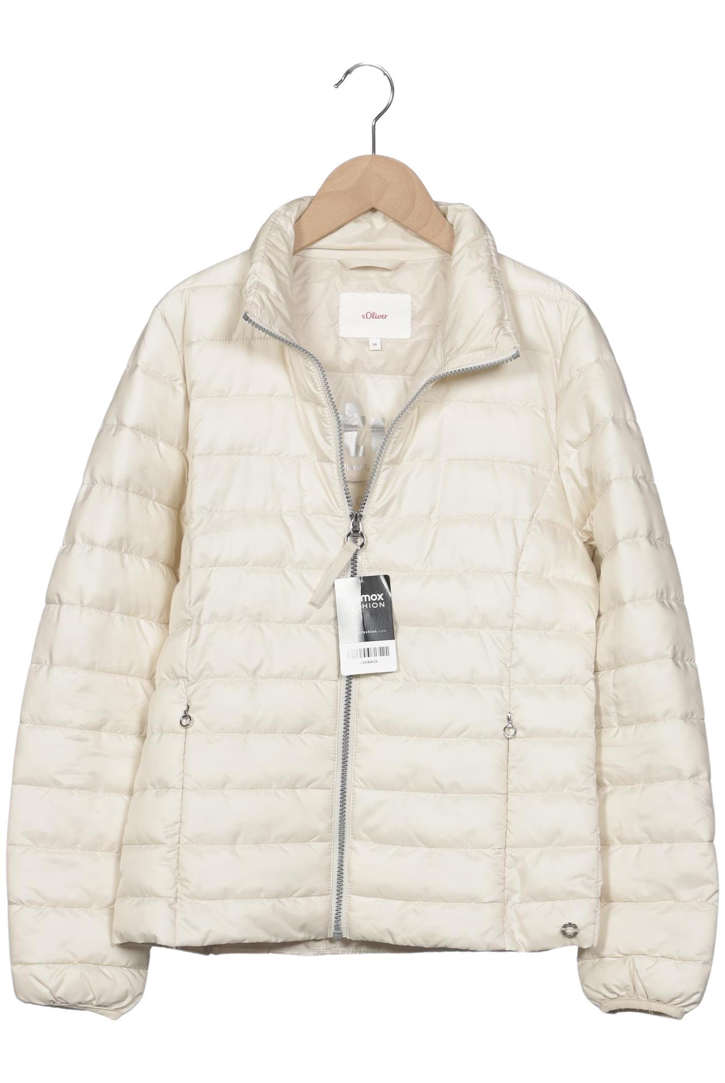 

s.Oliver Damen Jacke, cremeweiß, Gr. 34