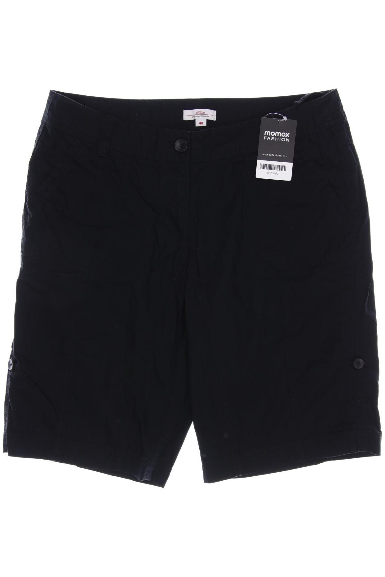 

s.Oliver Damen Shorts, schwarz
