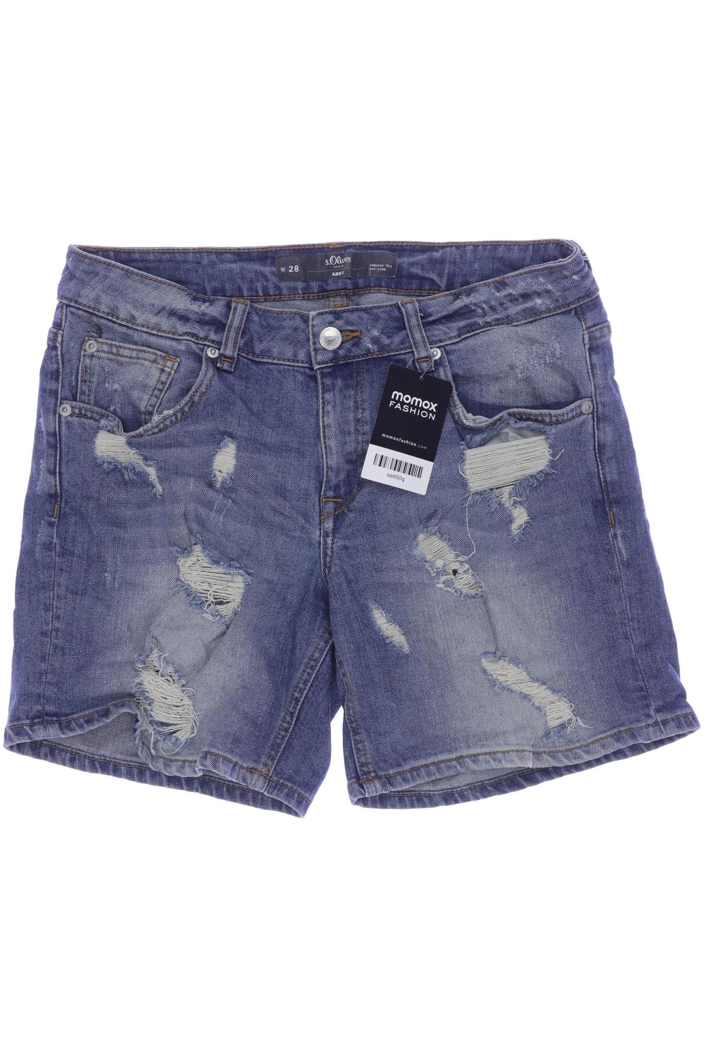 

s.Oliver Damen Shorts, blau, Gr. 28