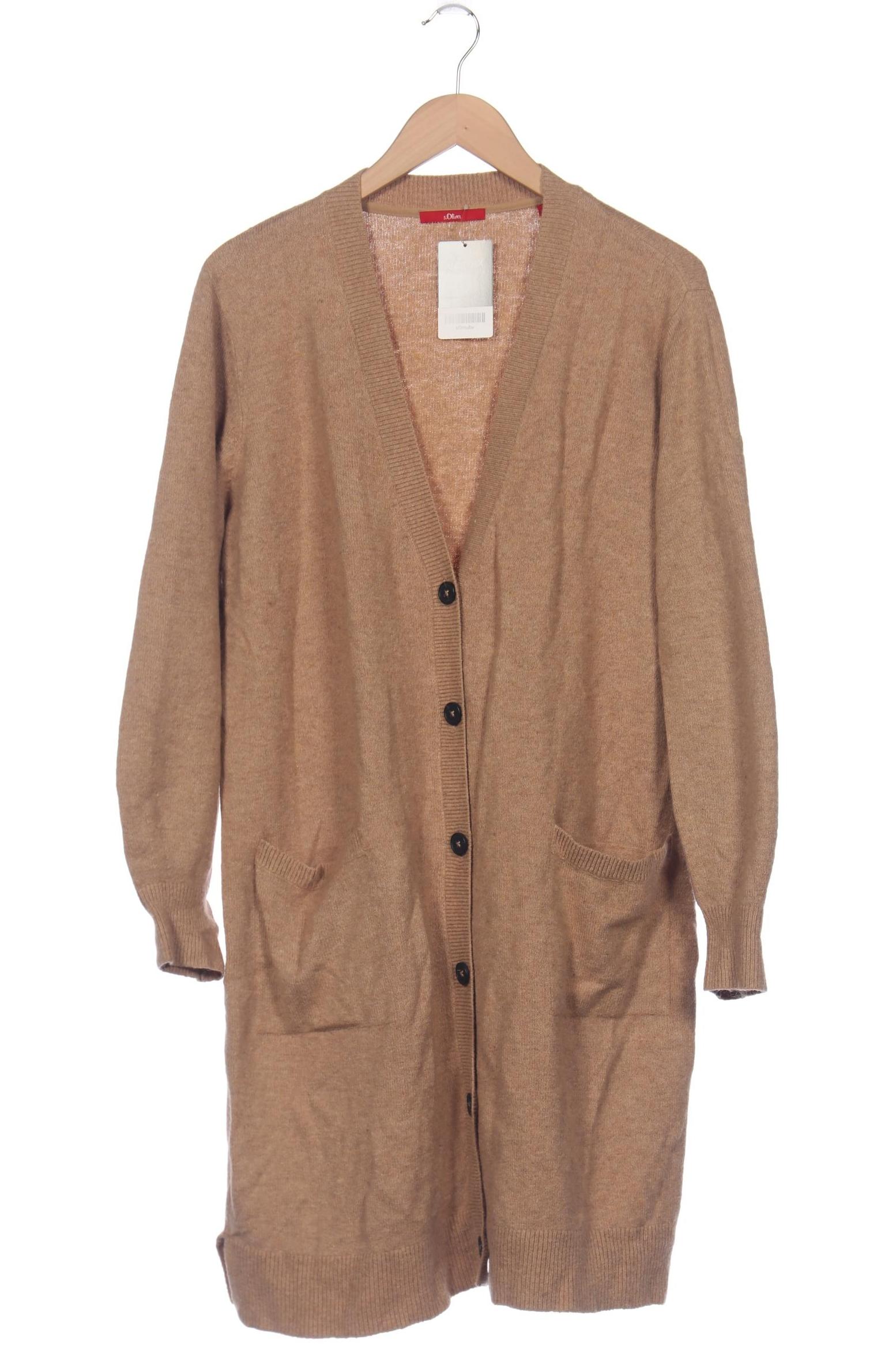 

s.Oliver Damen Strickjacke, beige, Gr. 44
