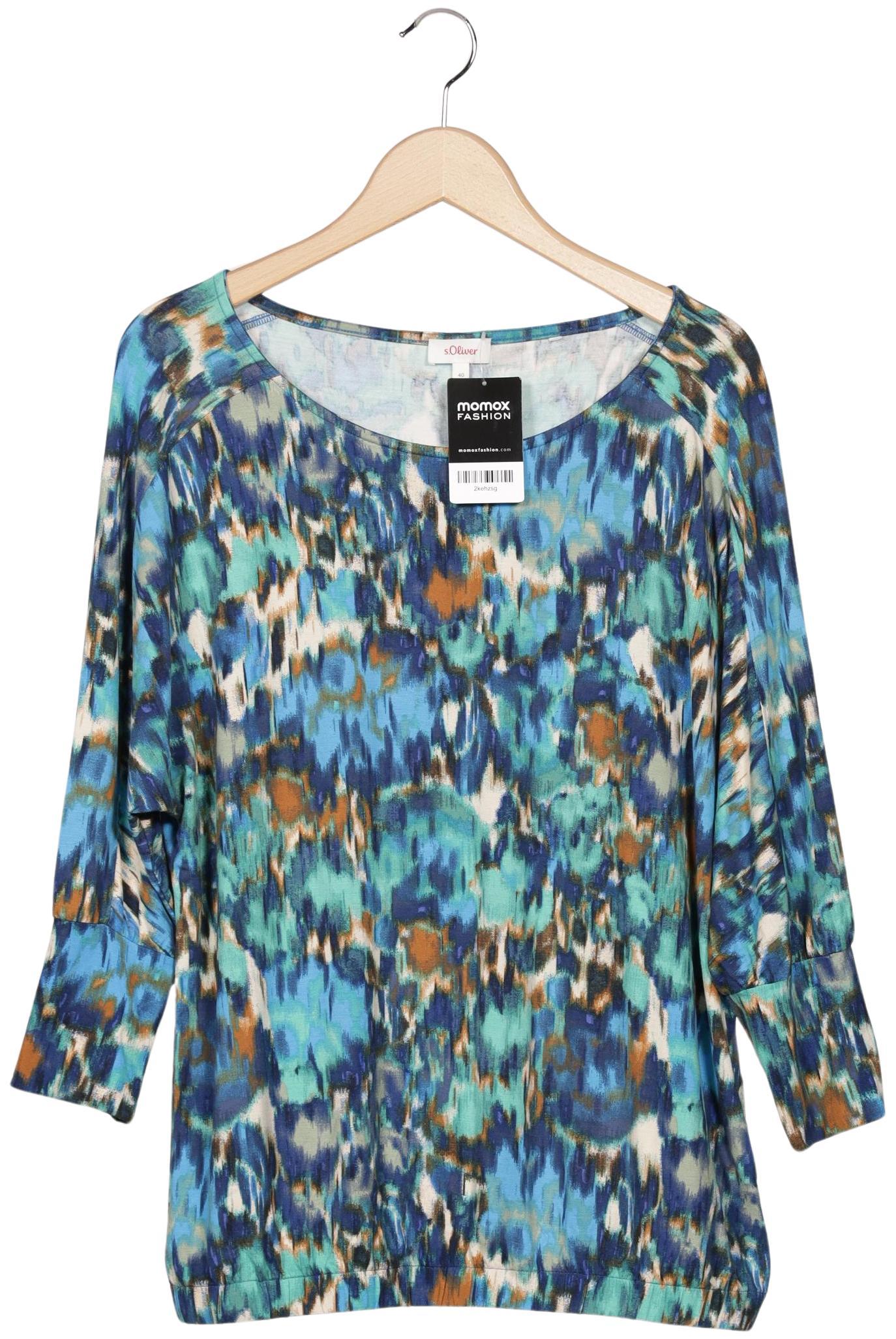 

s.Oliver Damen Langarmshirt, mehrfarbig, Gr. 40