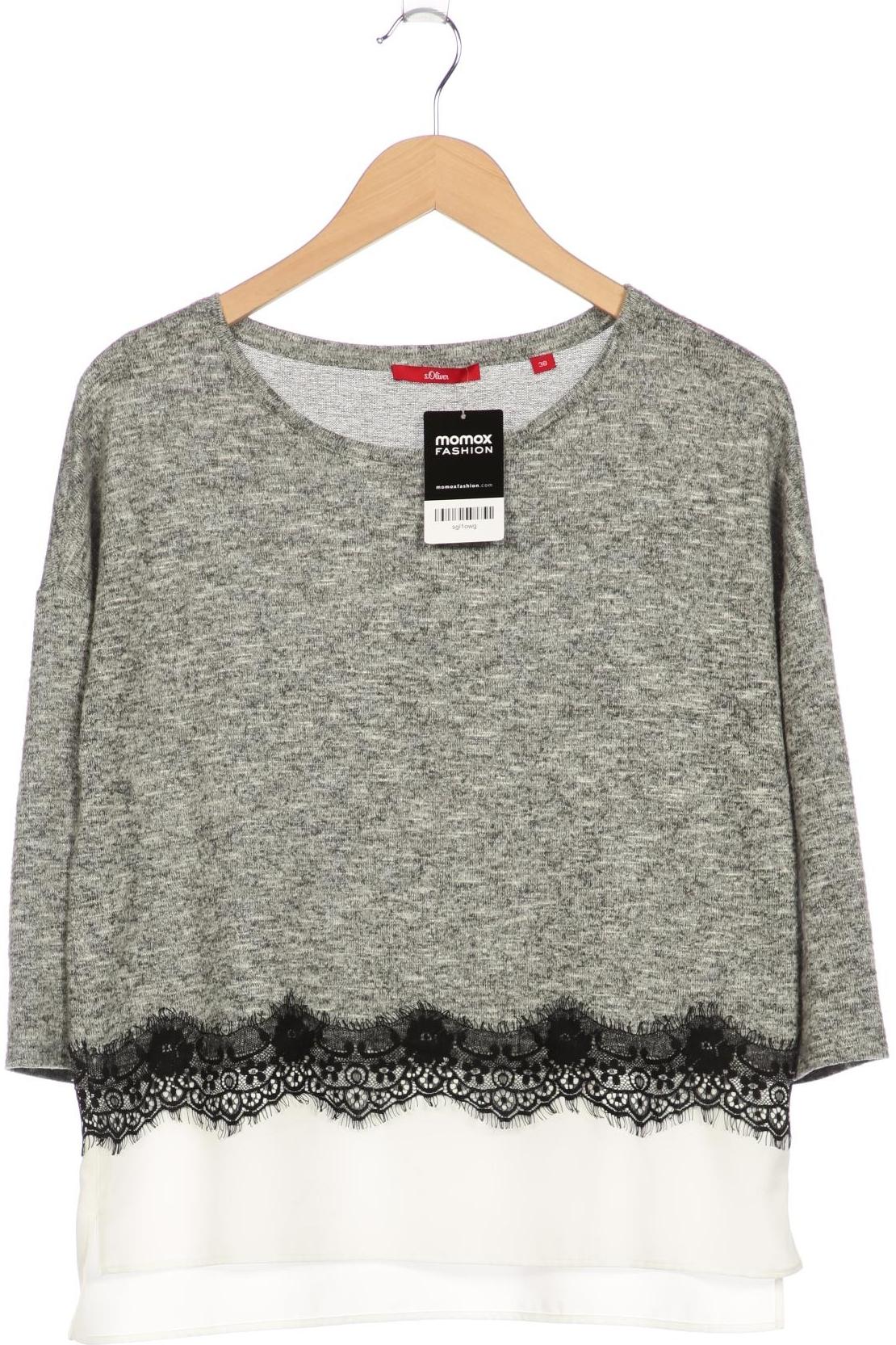 

s.Oliver Damen Langarmshirt, grau, Gr. 38