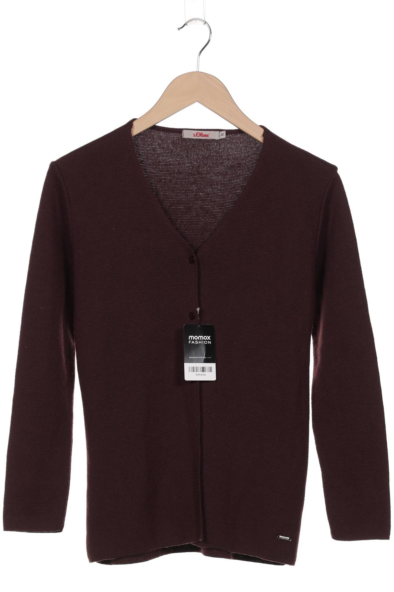 

s.Oliver Damen Strickjacke, bordeaux, Gr. 36