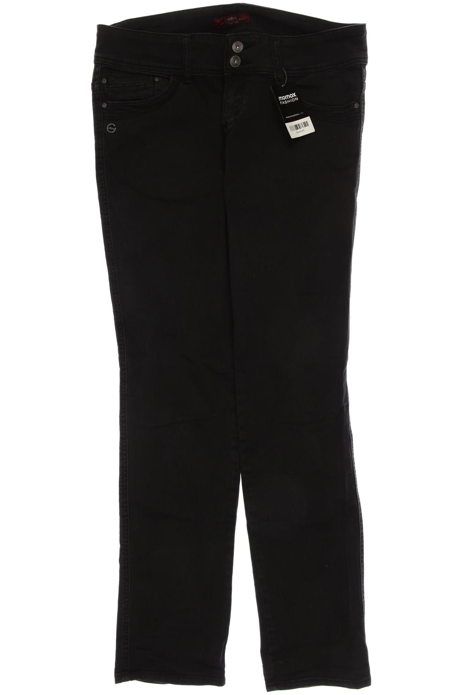 

s.Oliver Damen Jeans, schwarz