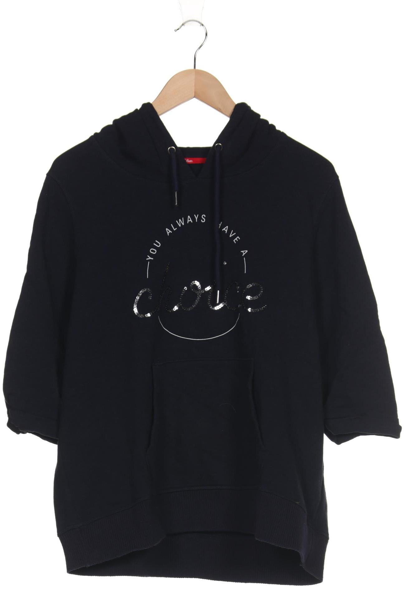 

s.Oliver Damen Kapuzenpullover, marineblau