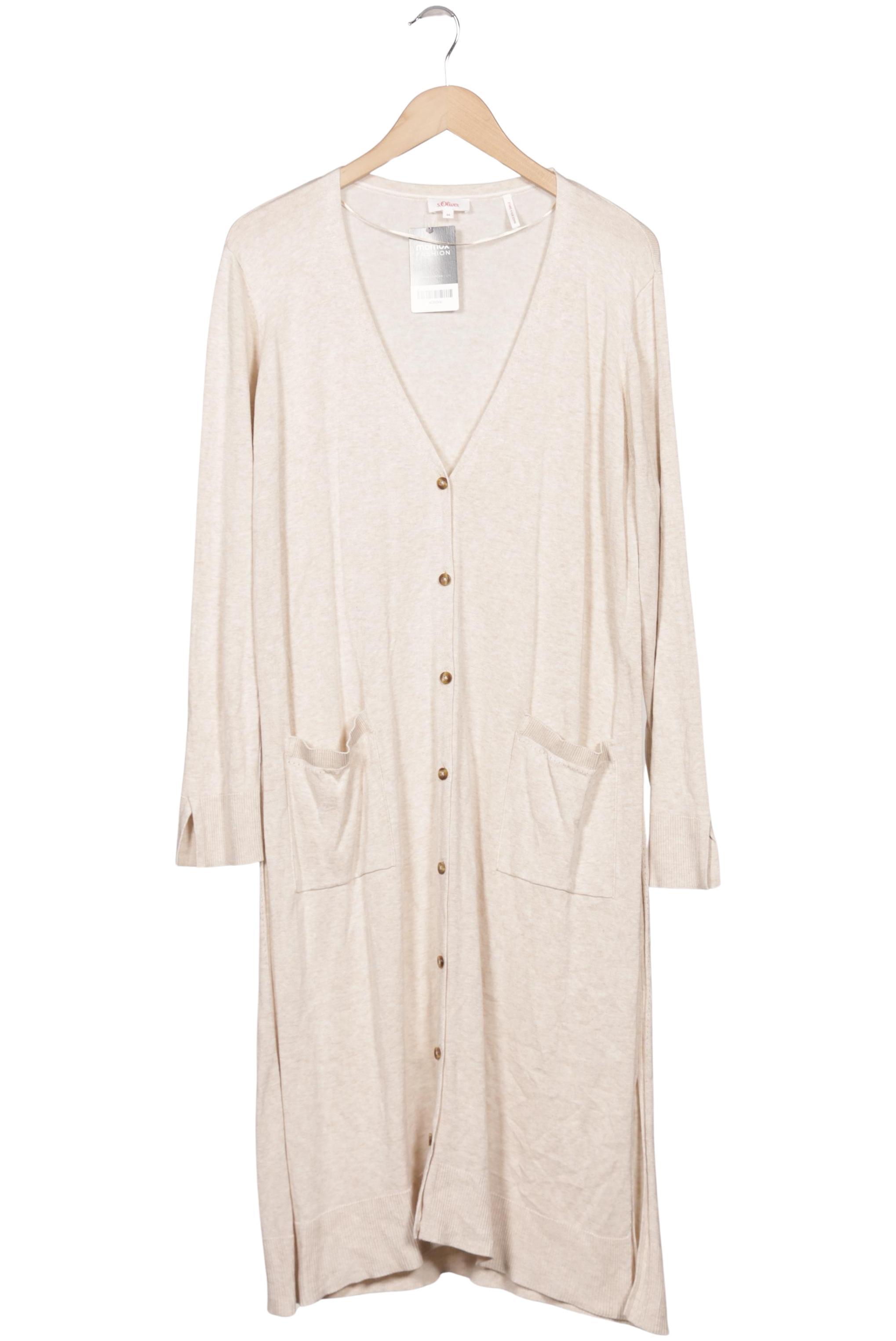 

s.Oliver Damen Strickjacke, beige, Gr. 44