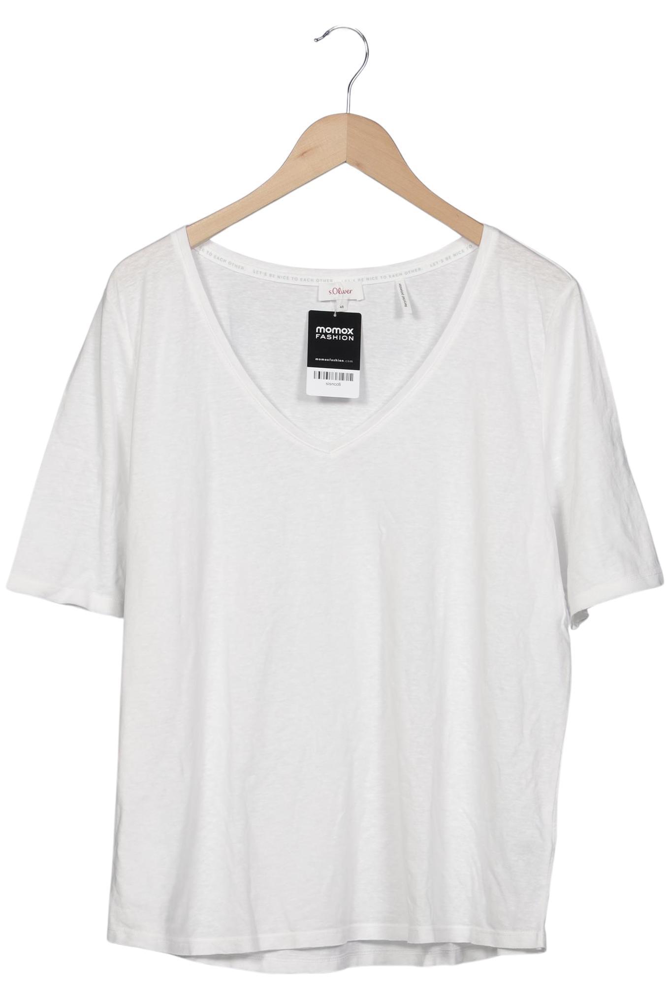 

s.Oliver Damen T-Shirt, weiß, Gr. 46