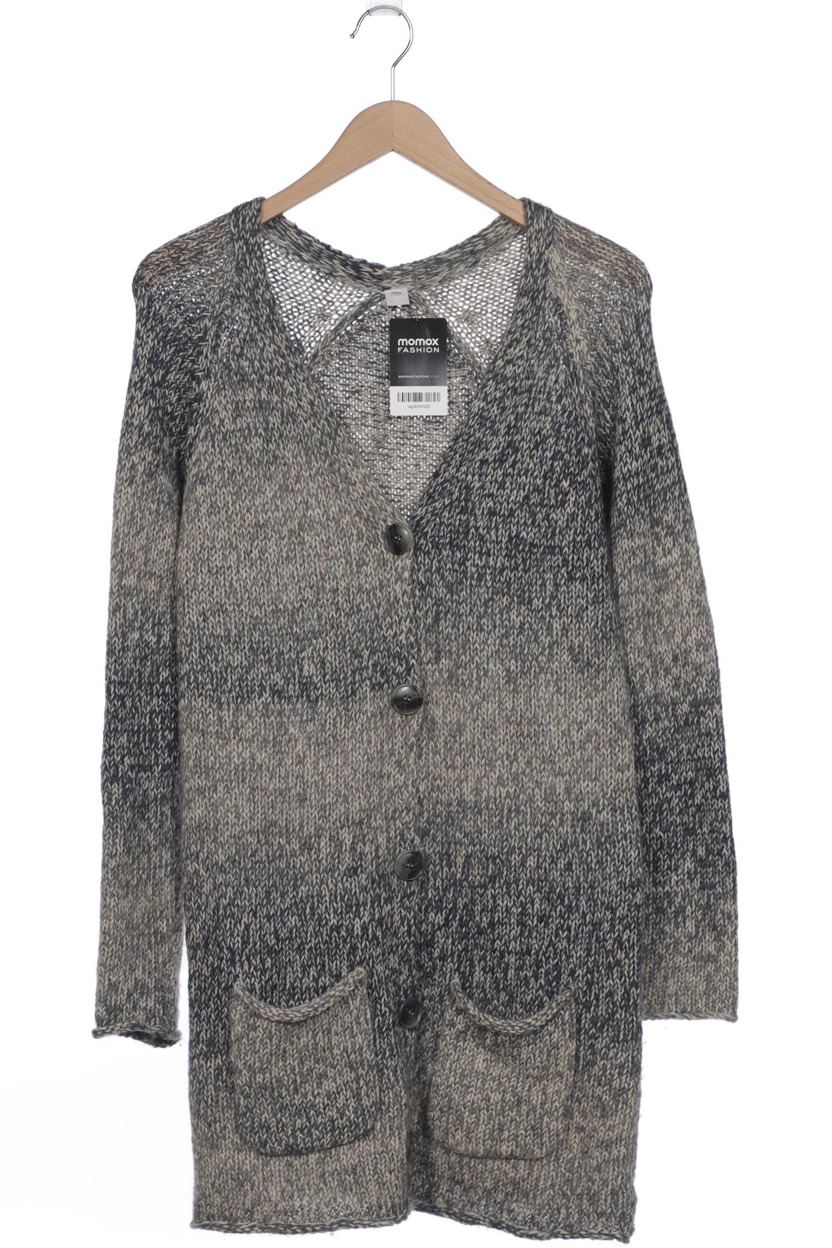 

s.Oliver Damen Strickjacke, grau, Gr. 40