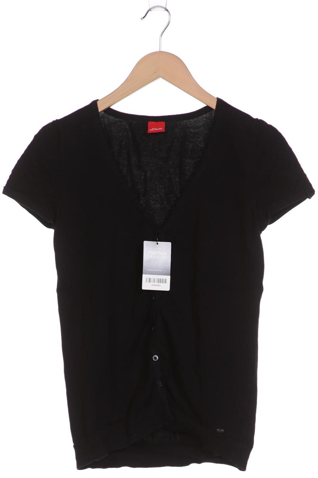 

s.Oliver Damen Strickjacke, schwarz, Gr. 40