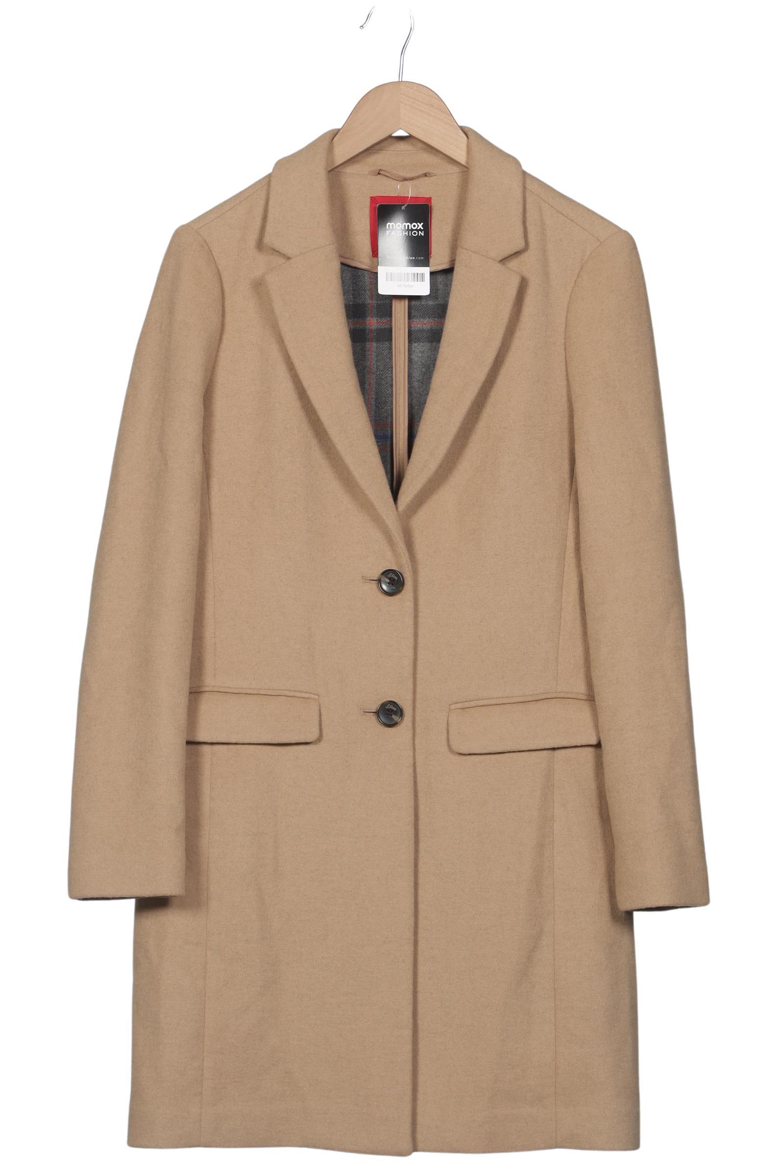 

s.Oliver Damen Mantel, beige, Gr. 38