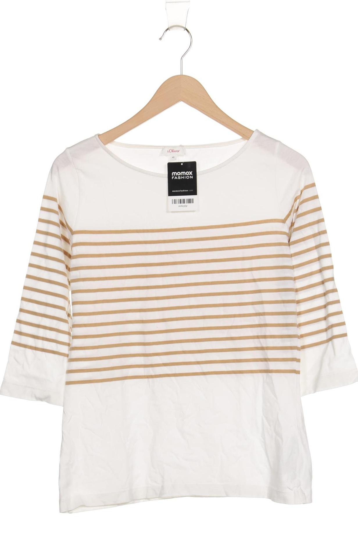 

s.Oliver Damen Langarmshirt, cremeweiß, Gr. 40