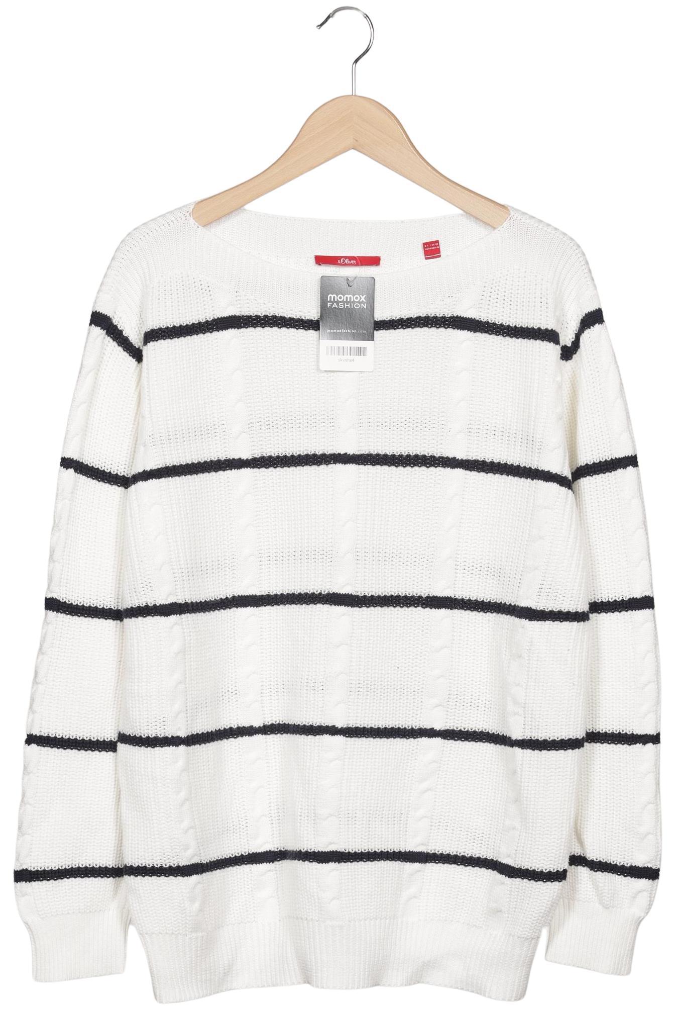 

s.Oliver Damen Pullover, weiß, Gr. 42