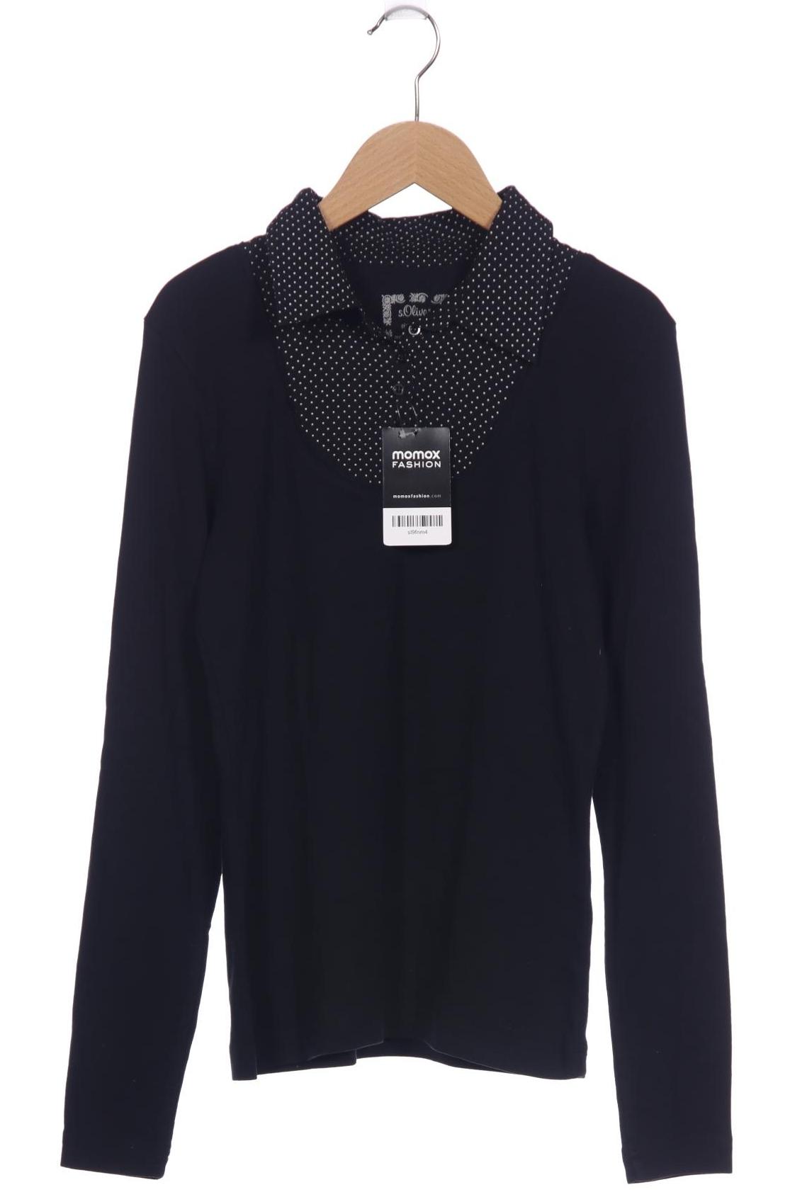 

s.Oliver Damen Langarmshirt, schwarz, Gr. 34