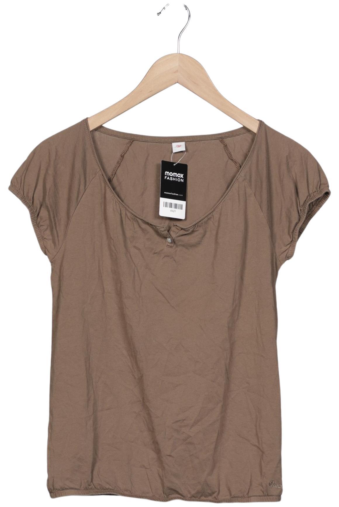 

s.Oliver Damen T-Shirt, braun, Gr. 36