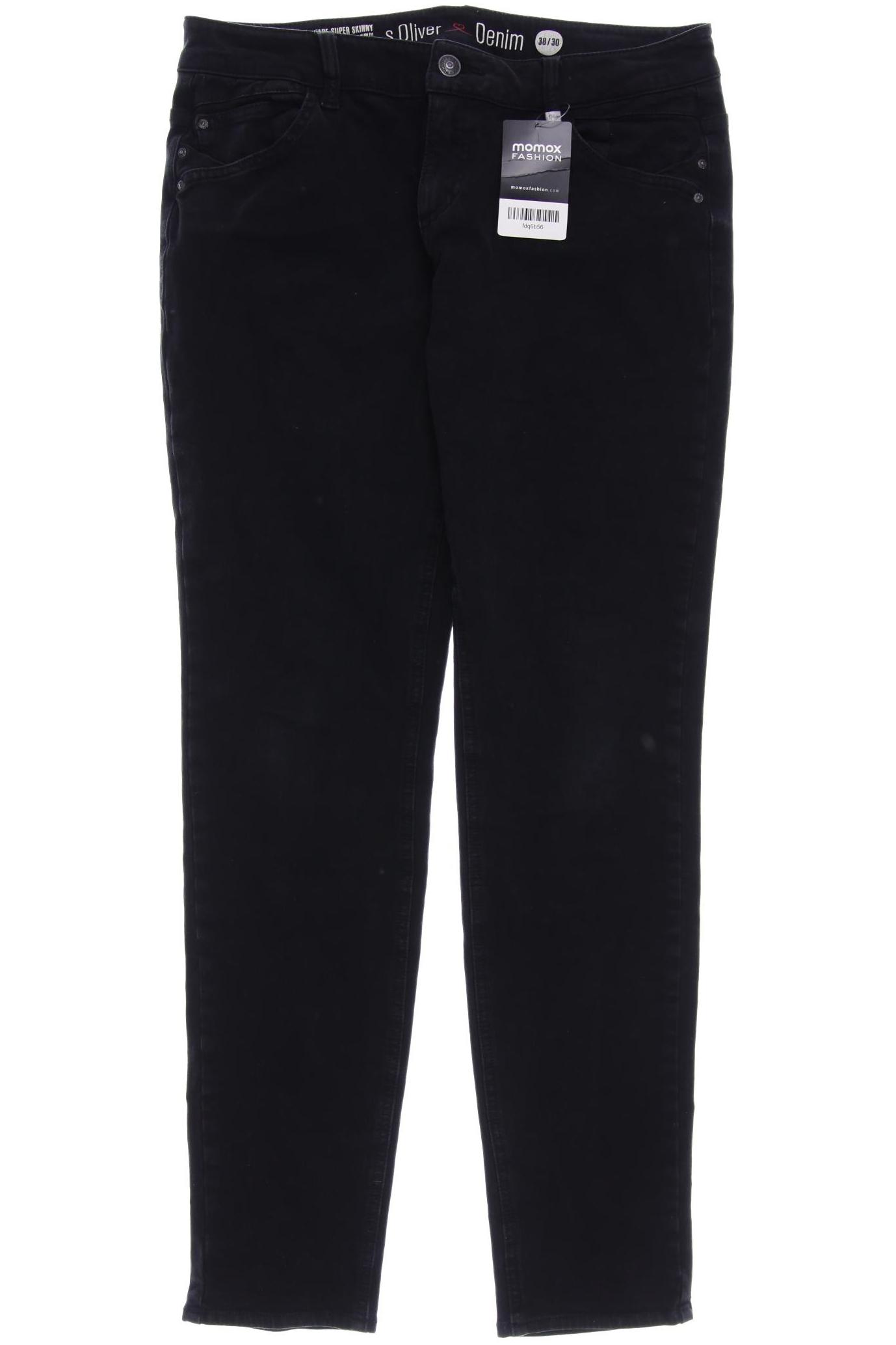 

s.Oliver Damen Jeans, schwarz