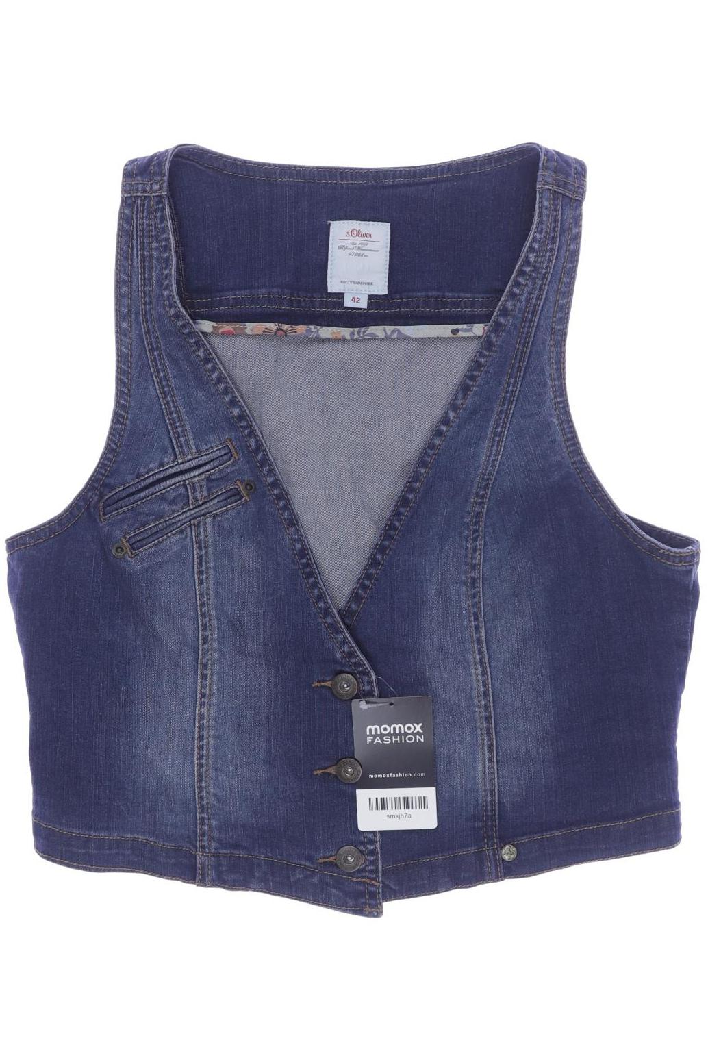 

s.Oliver Damen Weste, blau