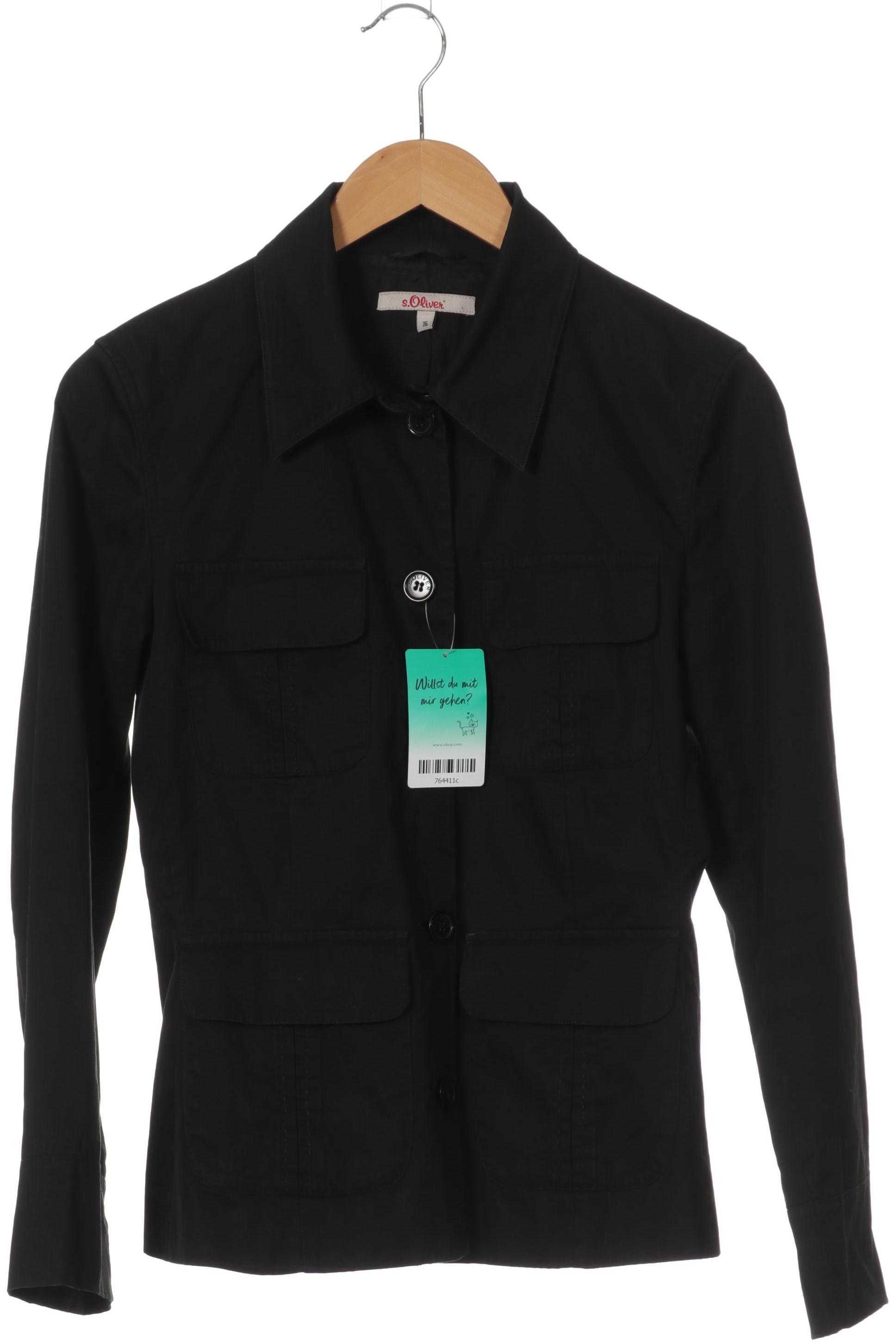 

s.Oliver Damen Jacke, schwarz, Gr. 36