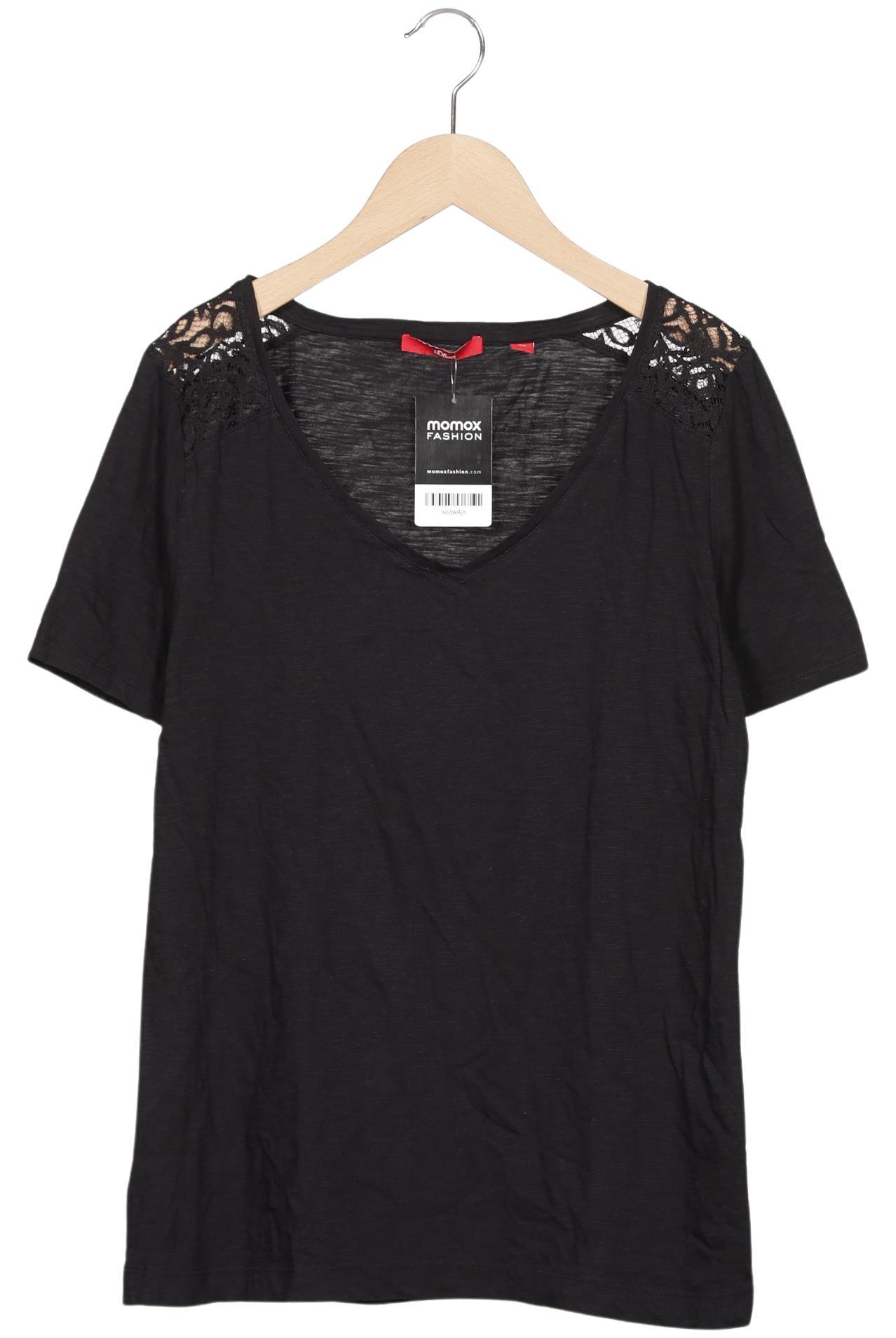

s.Oliver Damen T-Shirt, schwarz, Gr. 38