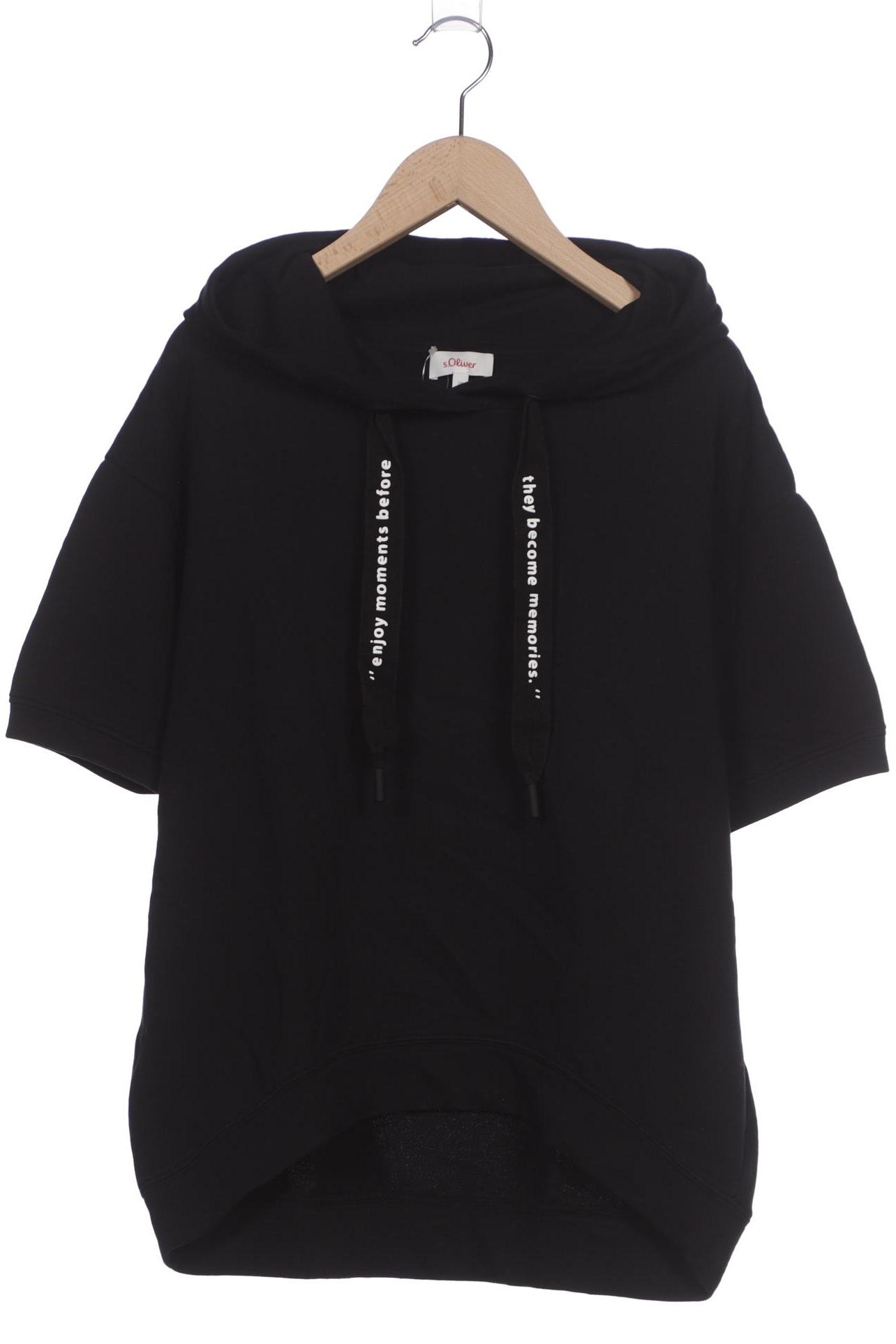 

s.Oliver Damen Kapuzenpullover, schwarz, Gr. 38