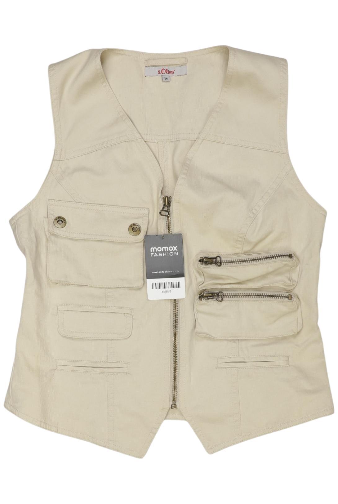 

s.Oliver Damen Weste, beige, Gr. 36