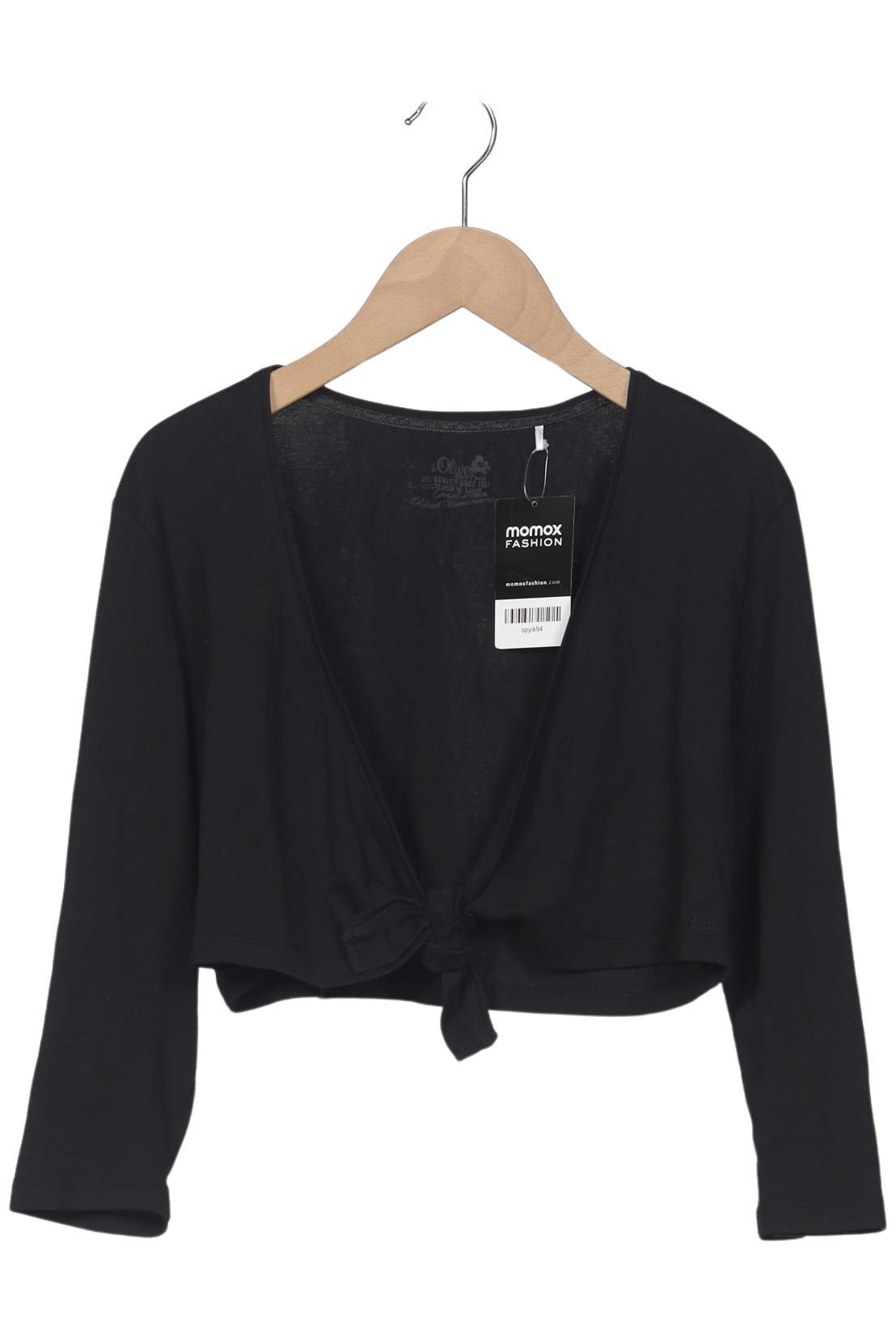 

s.Oliver Damen Strickjacke, schwarz, Gr. 40