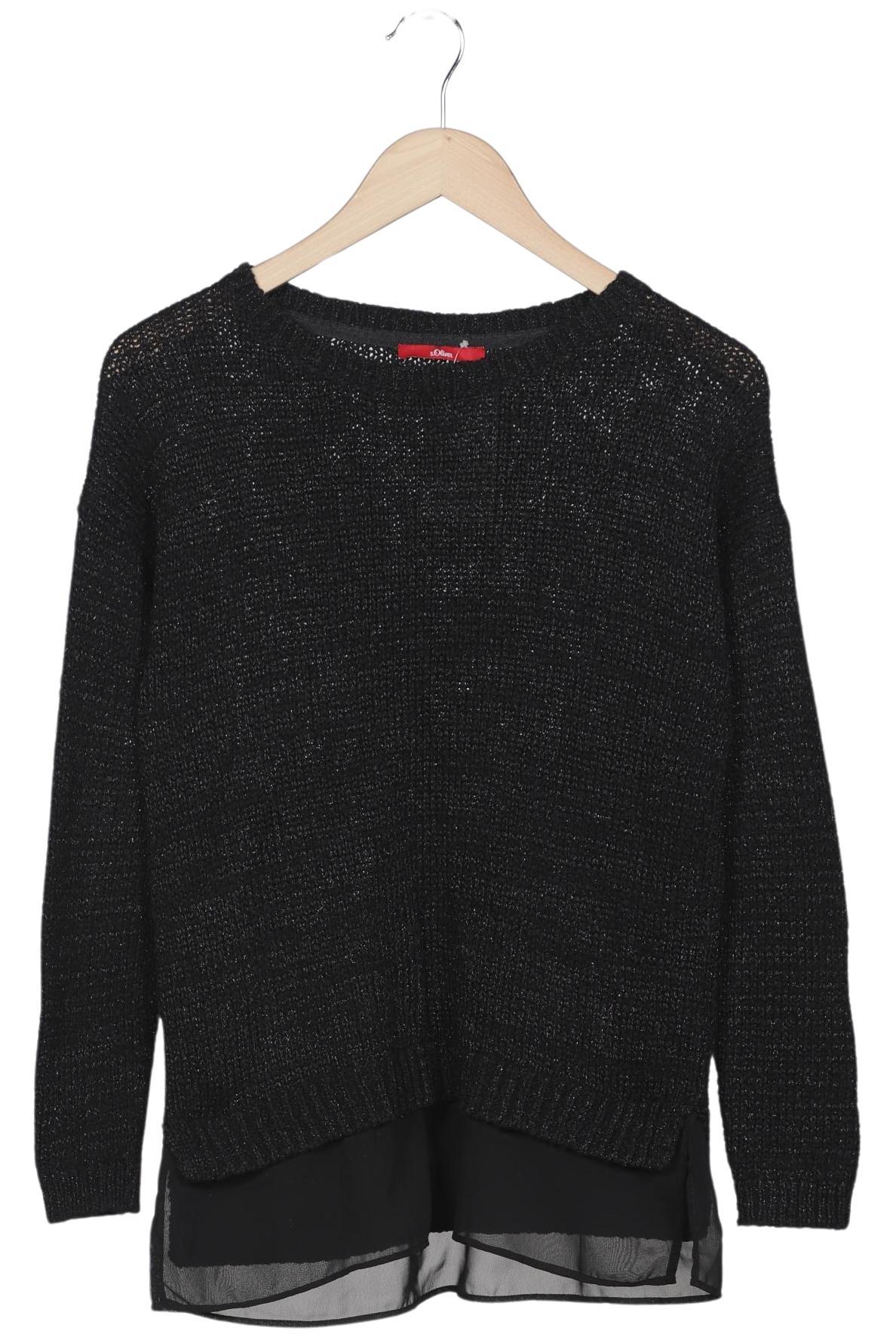 

s.Oliver Damen Pullover, schwarz, Gr. 34