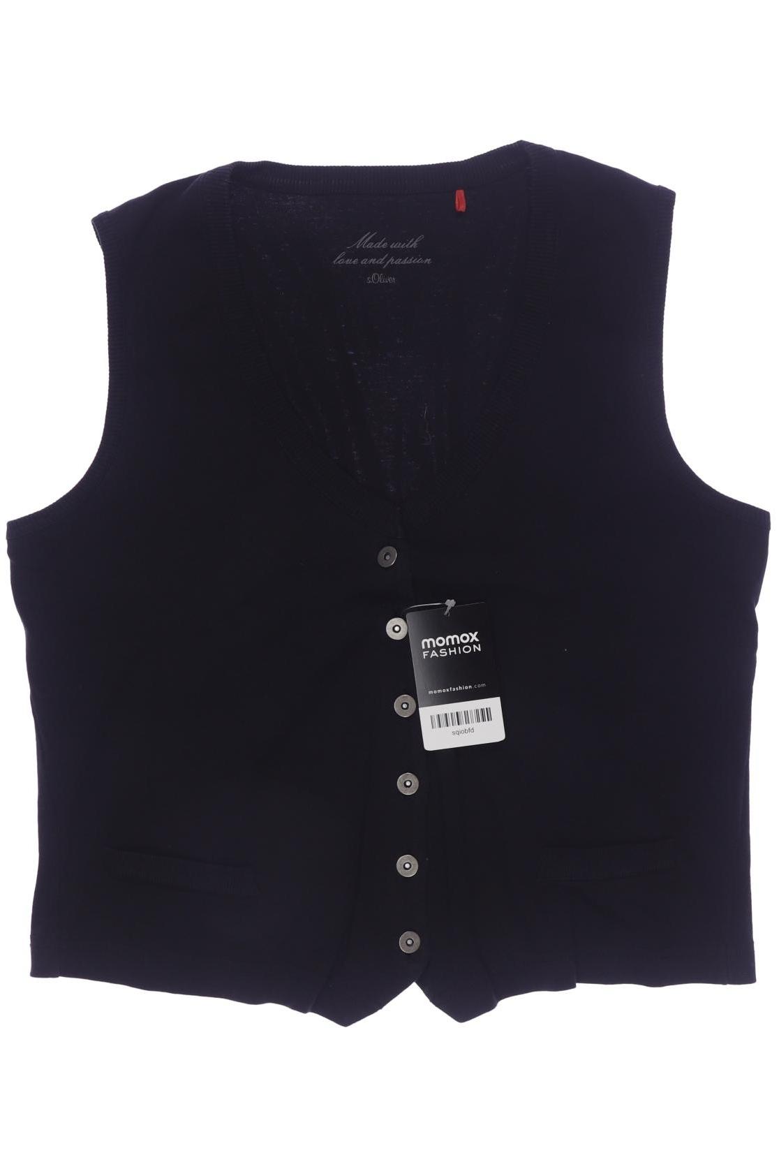 

s.Oliver Damen Weste, schwarz, Gr. 42